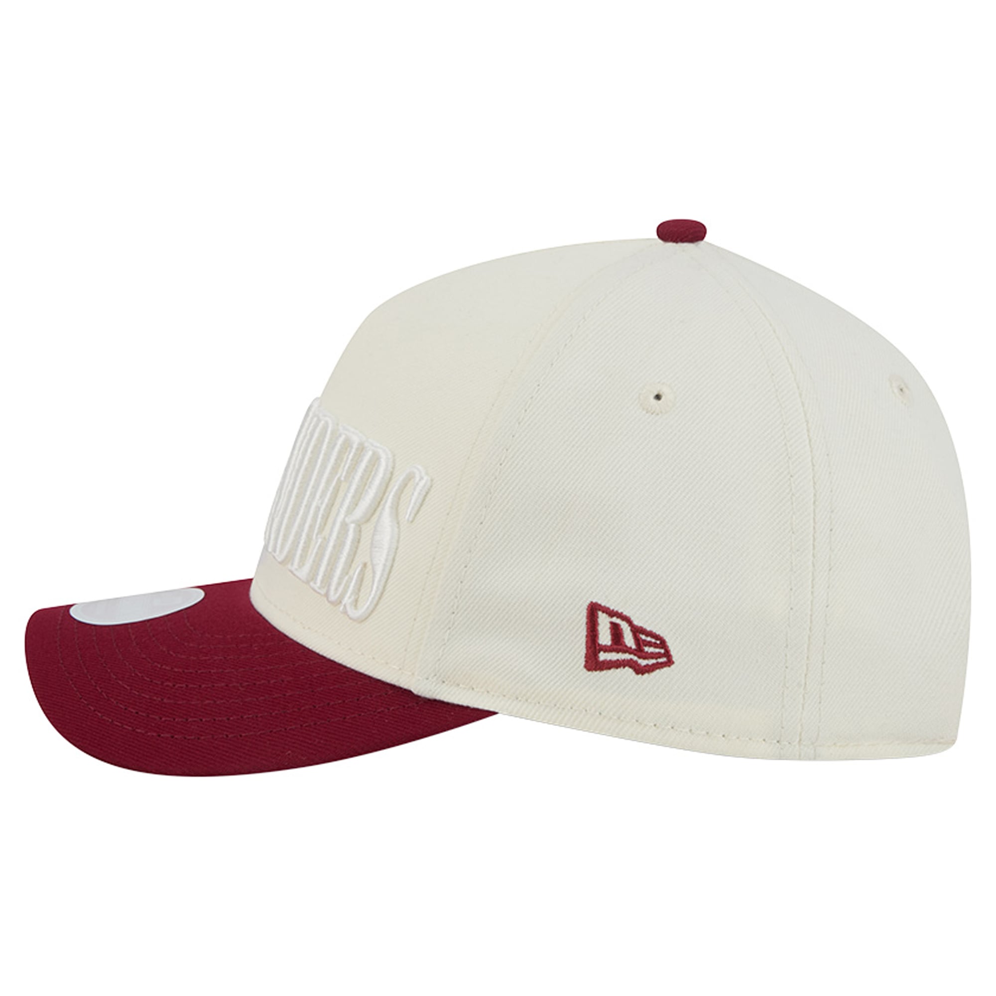Women's New Era Cream/Burgundy Washington Commanders Tonal A-Frame 9FORTY Adjustable Hat