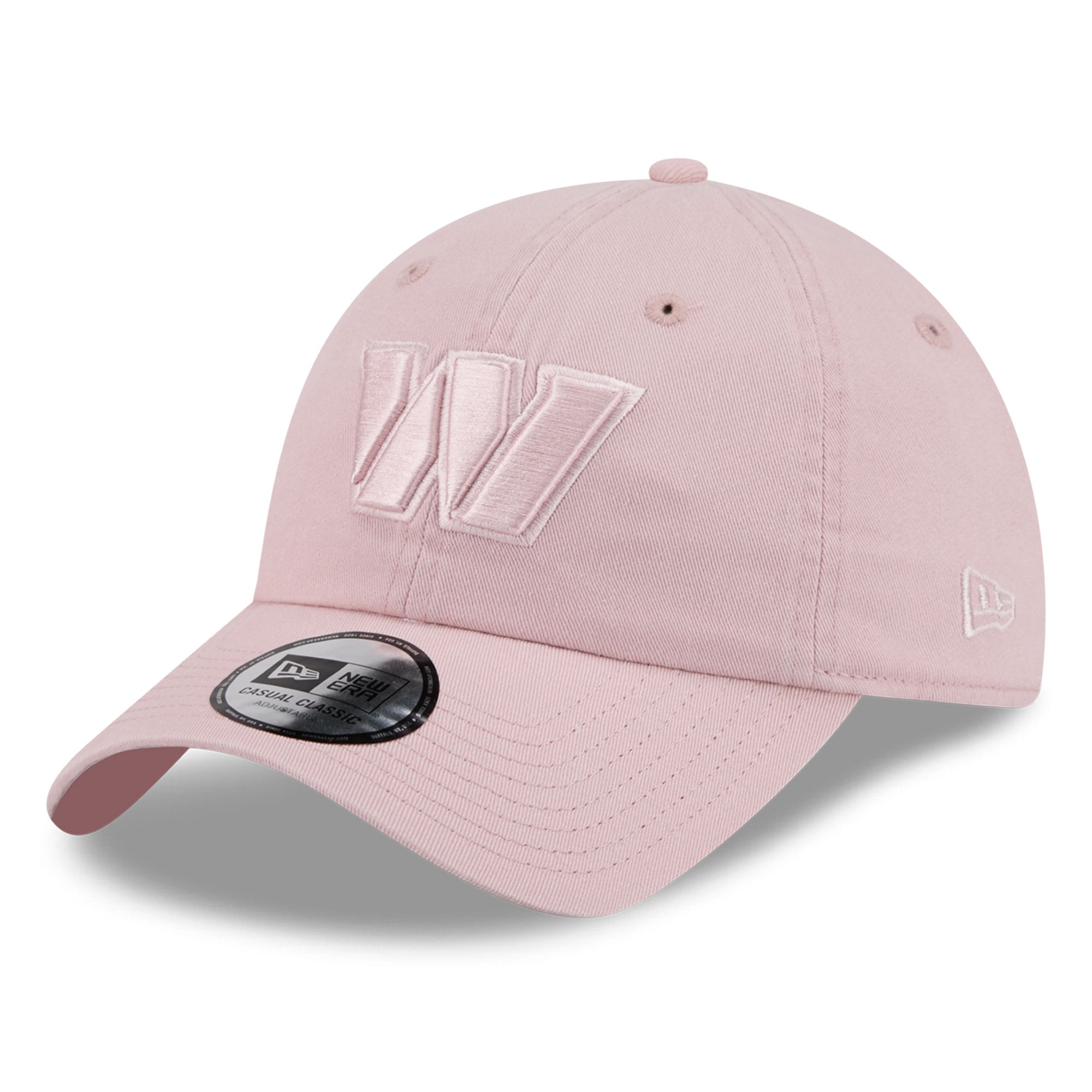 Casquette New Era rose Washington Commanders pour femme, style classique décontracté et ajustable