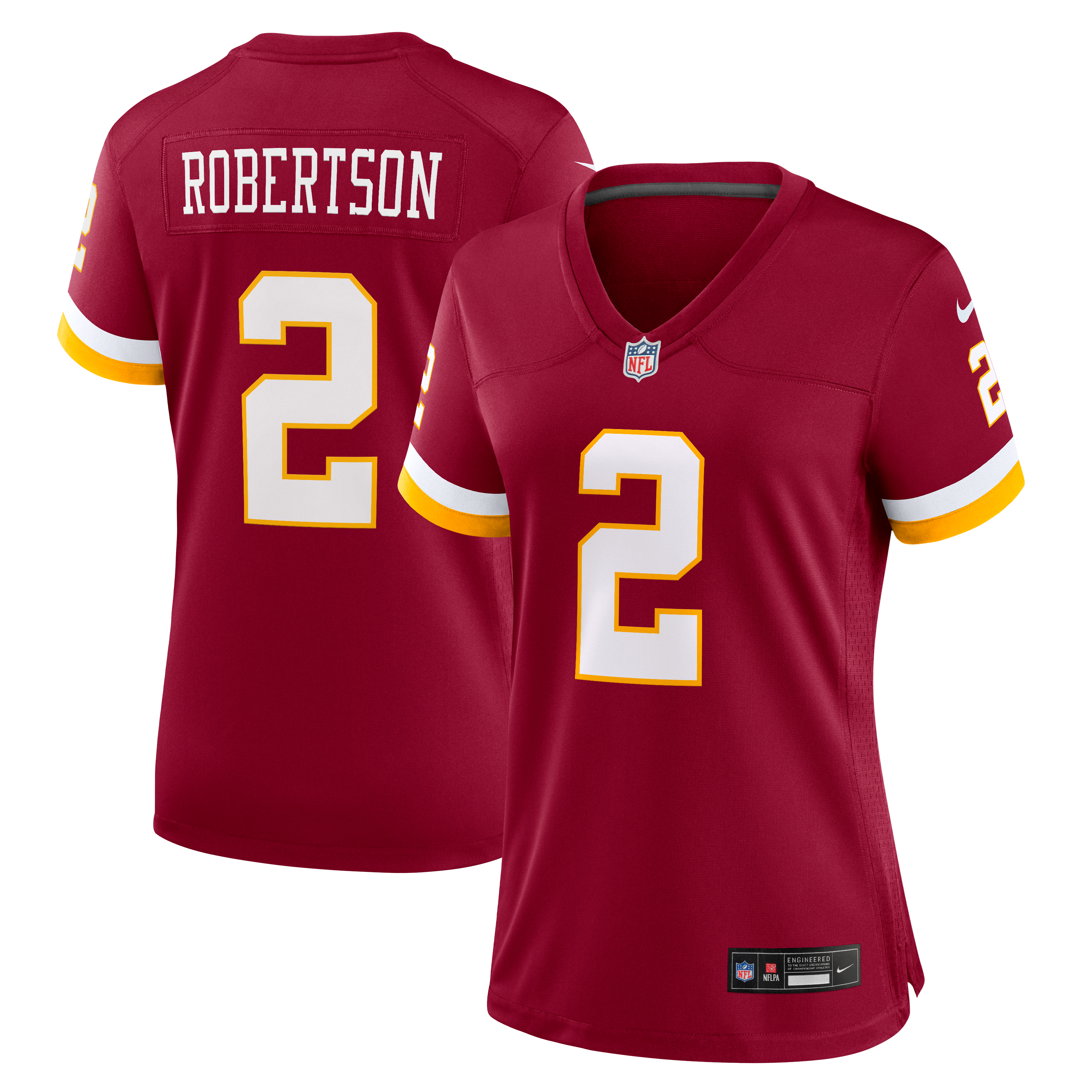 Women's Nike Amik Robertson Burgundy Washington Commanders Team Game Jersey