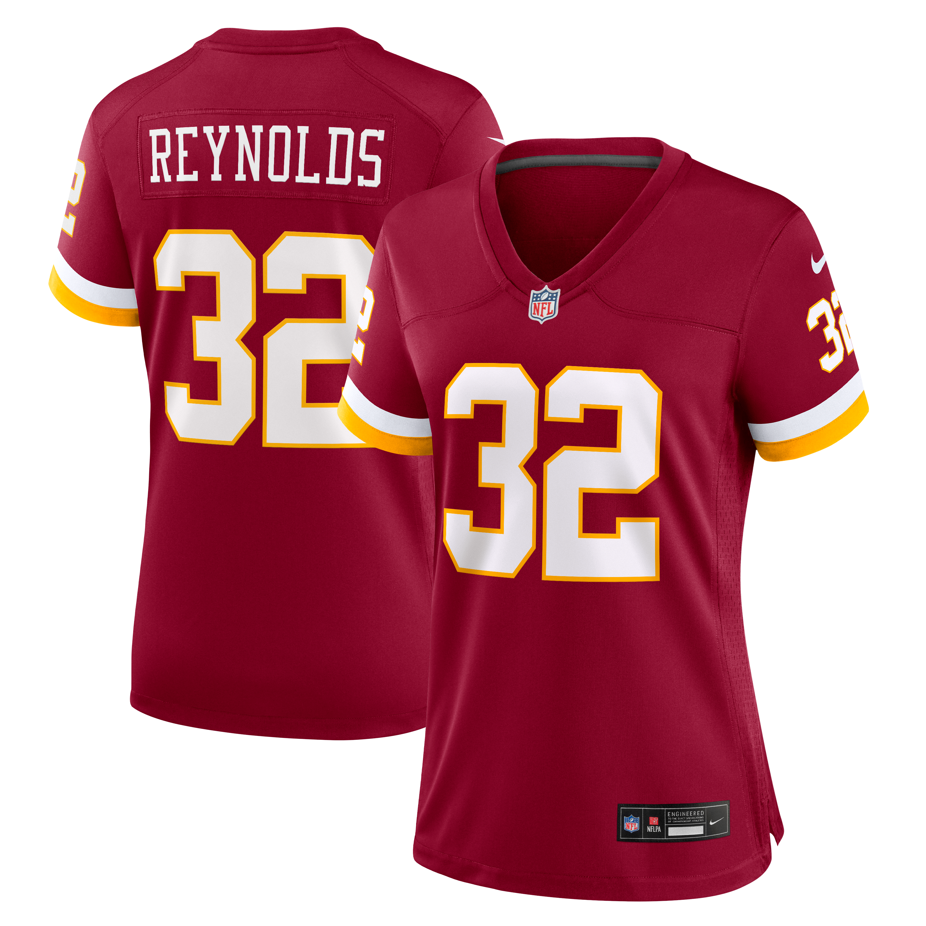 Maillot de match Nike Craig Reynolds bordeaux pour femme, Washington Commanders