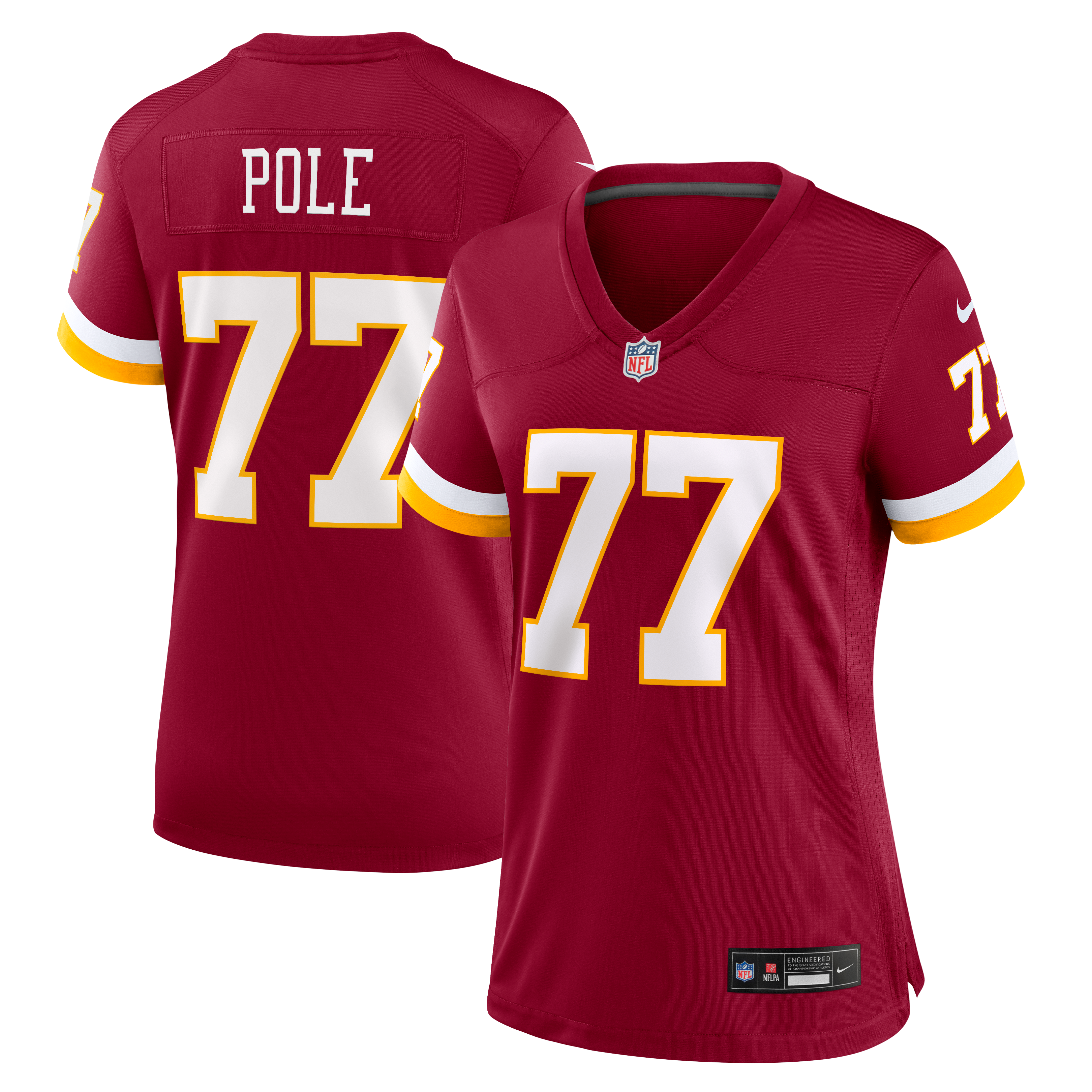 Maillot de match Nike Esa Pole bordeaux pour femme, Washington Commanders