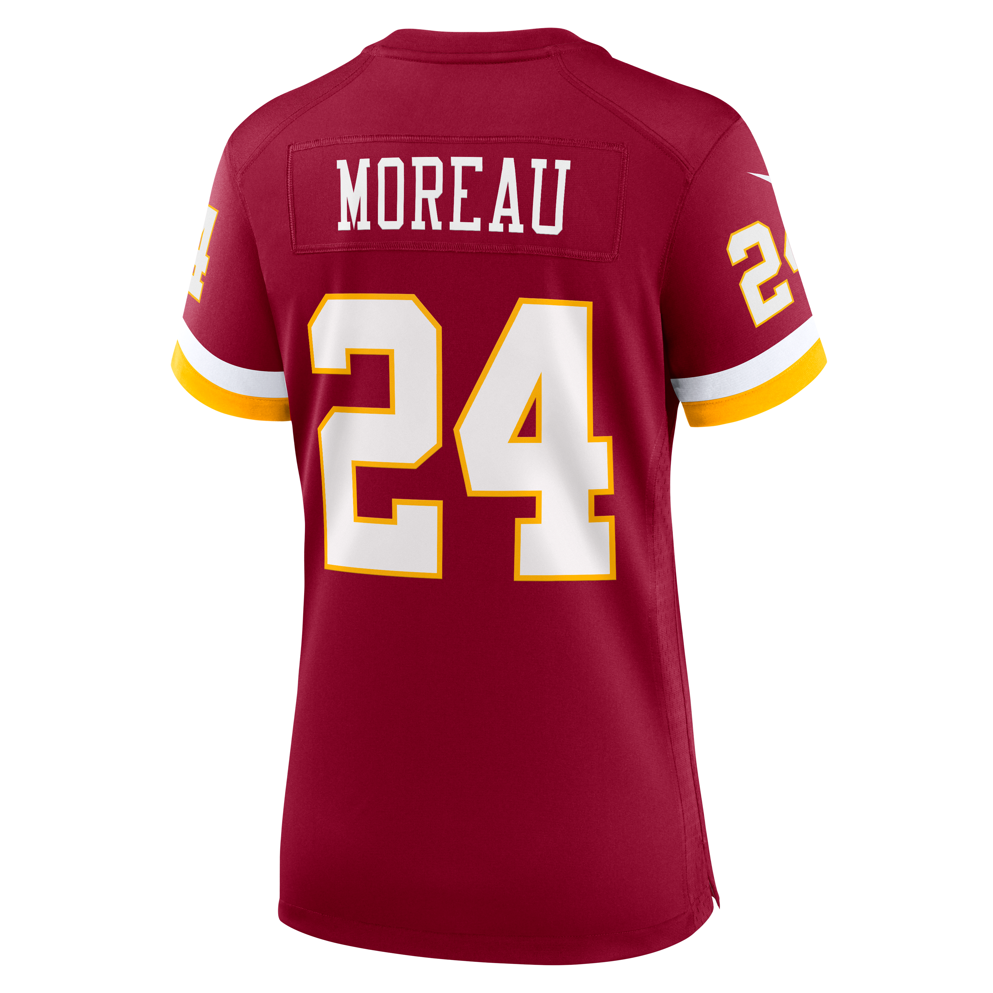 Maillot de match Nike Fabian Moreau bordeaux pour femme, Washington Commanders