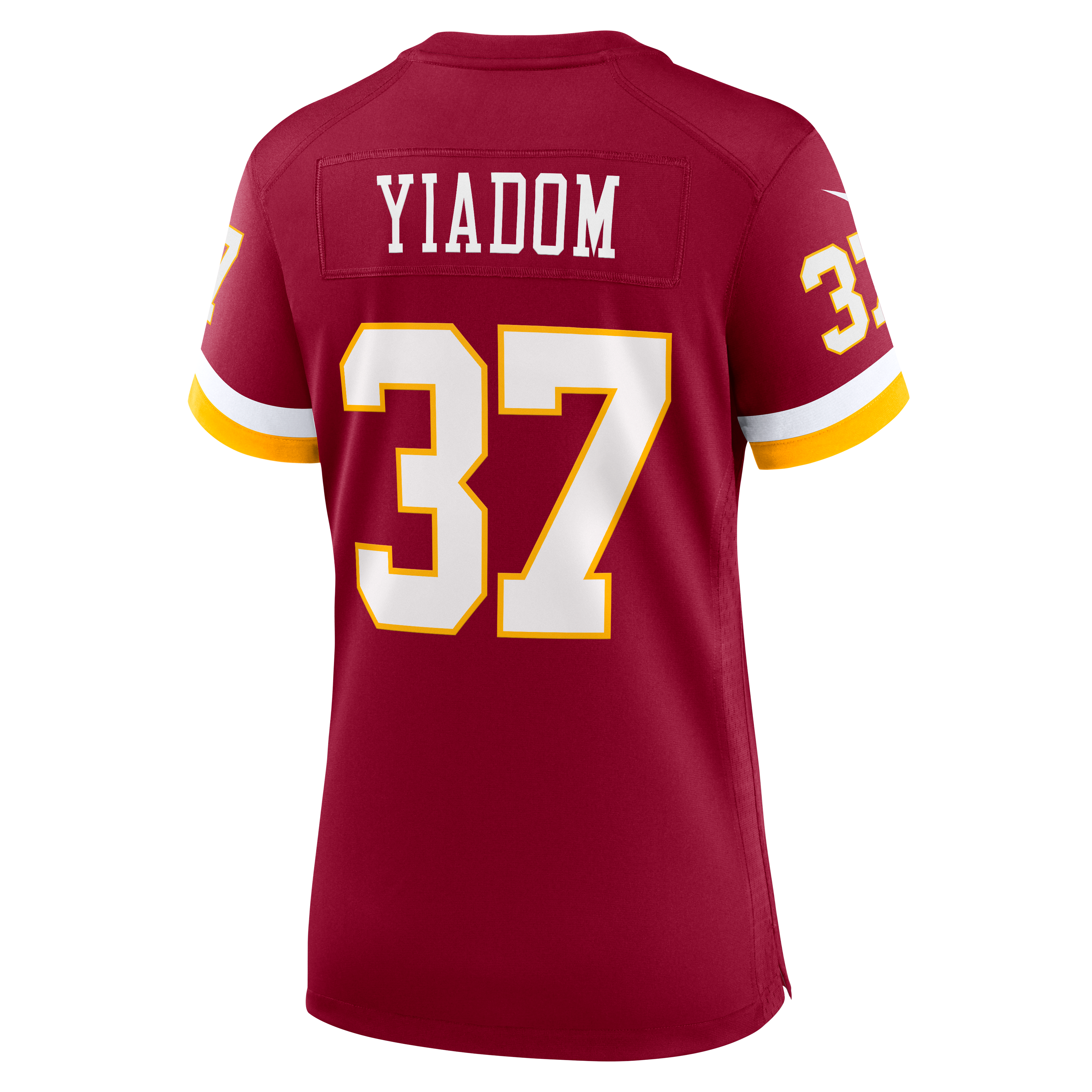 Maillot de match Nike Isaac Yiadom bordeaux pour femme, Washington Commanders