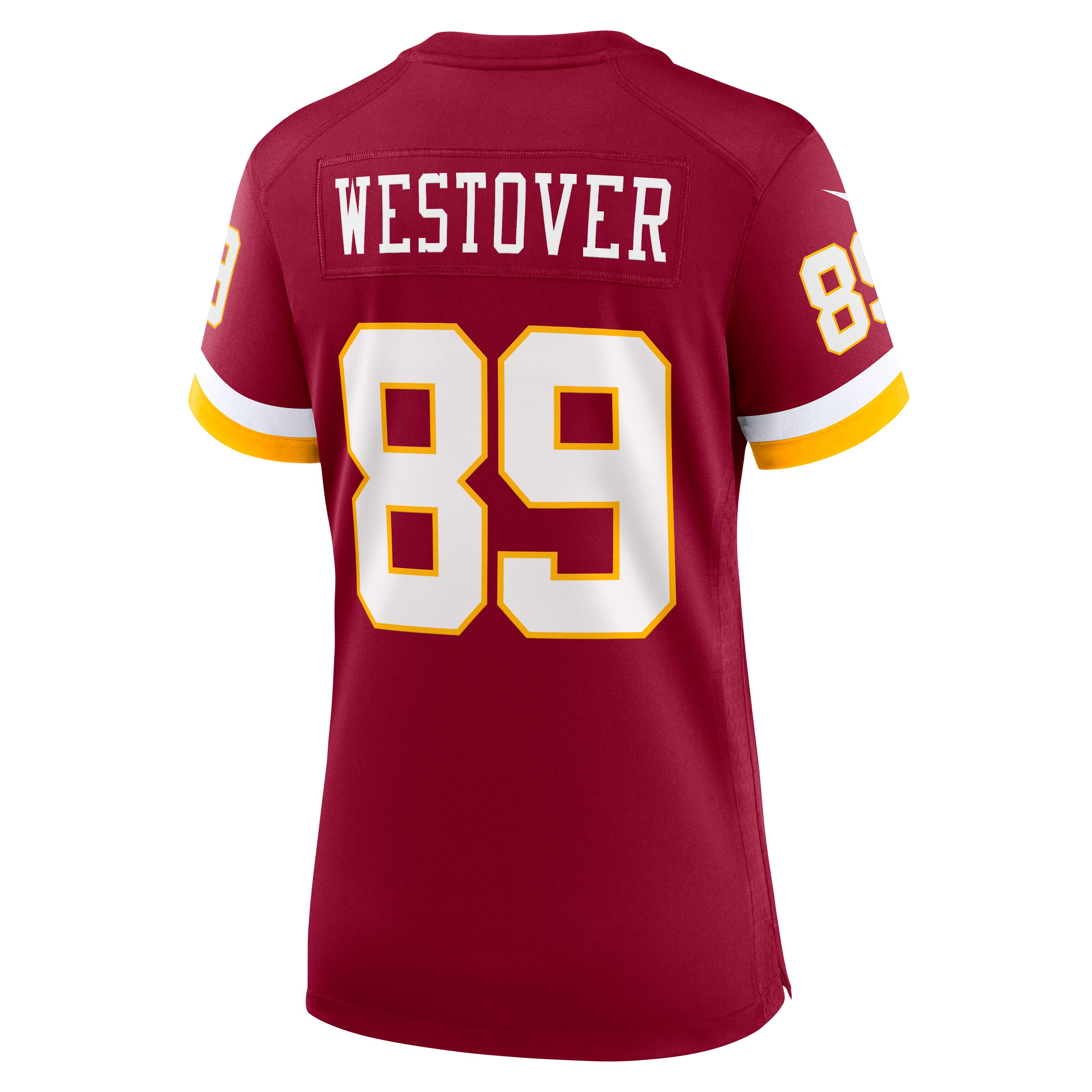 Maillot de match Nike Jack Westover bordeaux pour femme, Washington Commanders