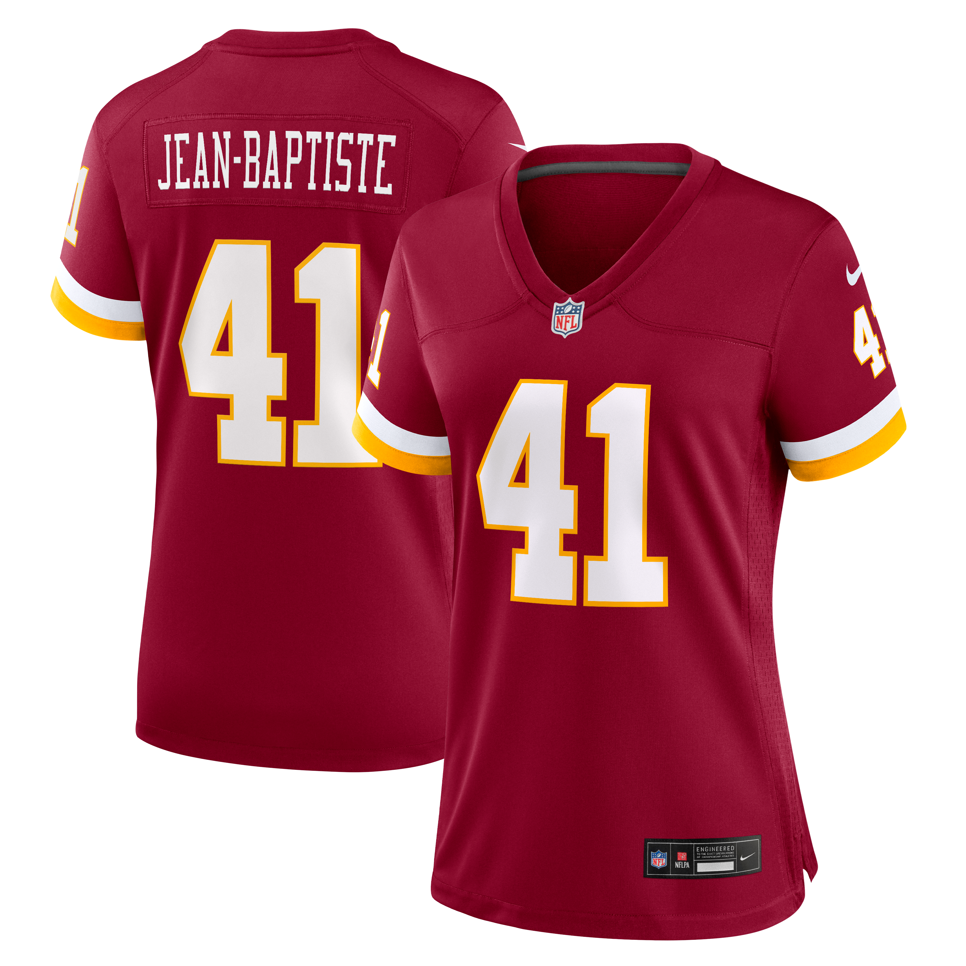 Women's Nike Javontae Jean-Baptiste Burgundy Washington Commanders Team Game Jersey