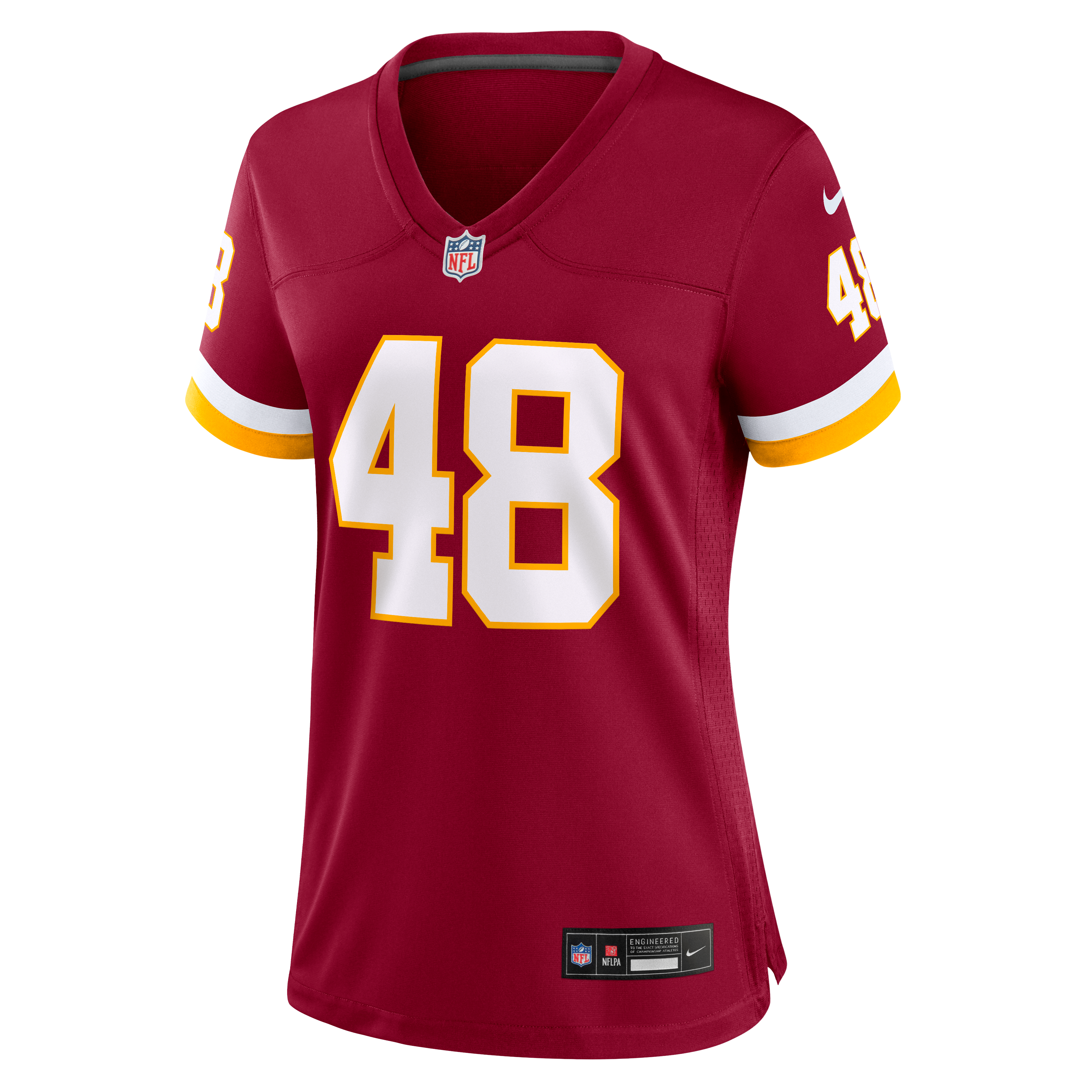 Maillot de match Nike Joshua Josephs bordeaux pour femme, Washington Commanders