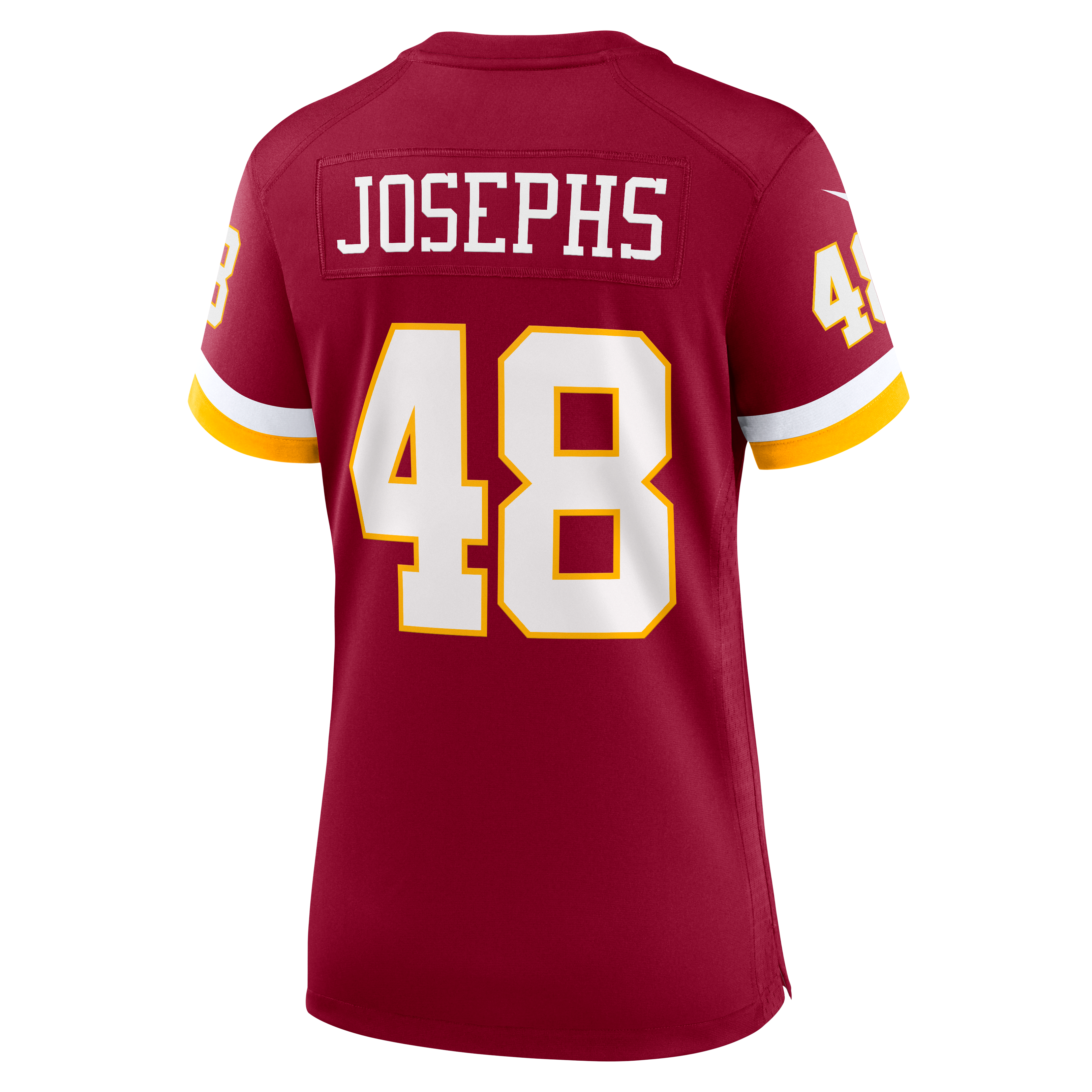 Maillot de match Nike Joshua Josephs bordeaux pour femme, Washington Commanders