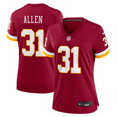 Kaytron Allen Washington Commanders Nike Women's Team Game Jersey - Burgundy