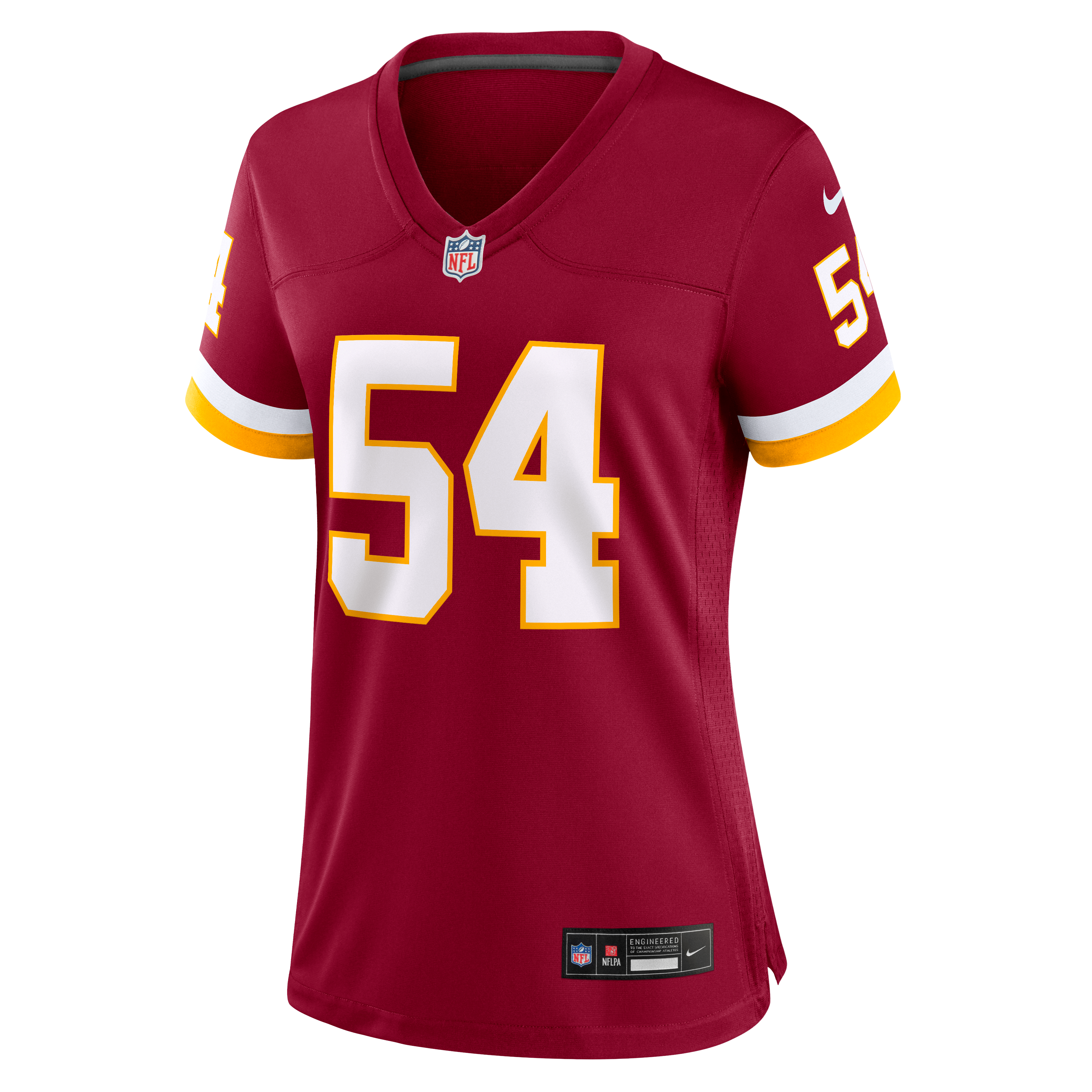 Maillot de match Nike Leo Chenal bordeaux pour femme, Washington Commanders