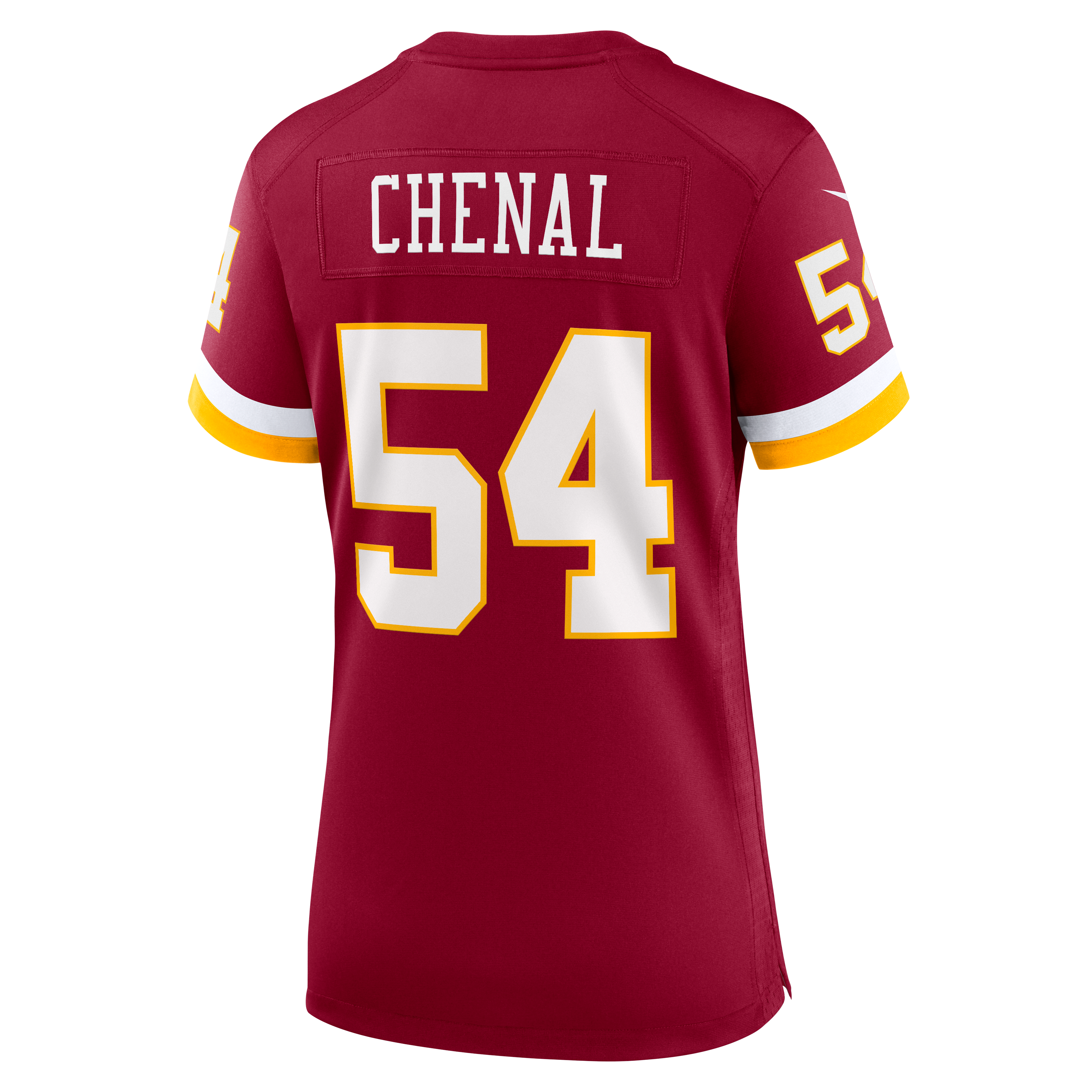 Maillot de match Nike Leo Chenal bordeaux pour femme, Washington Commanders