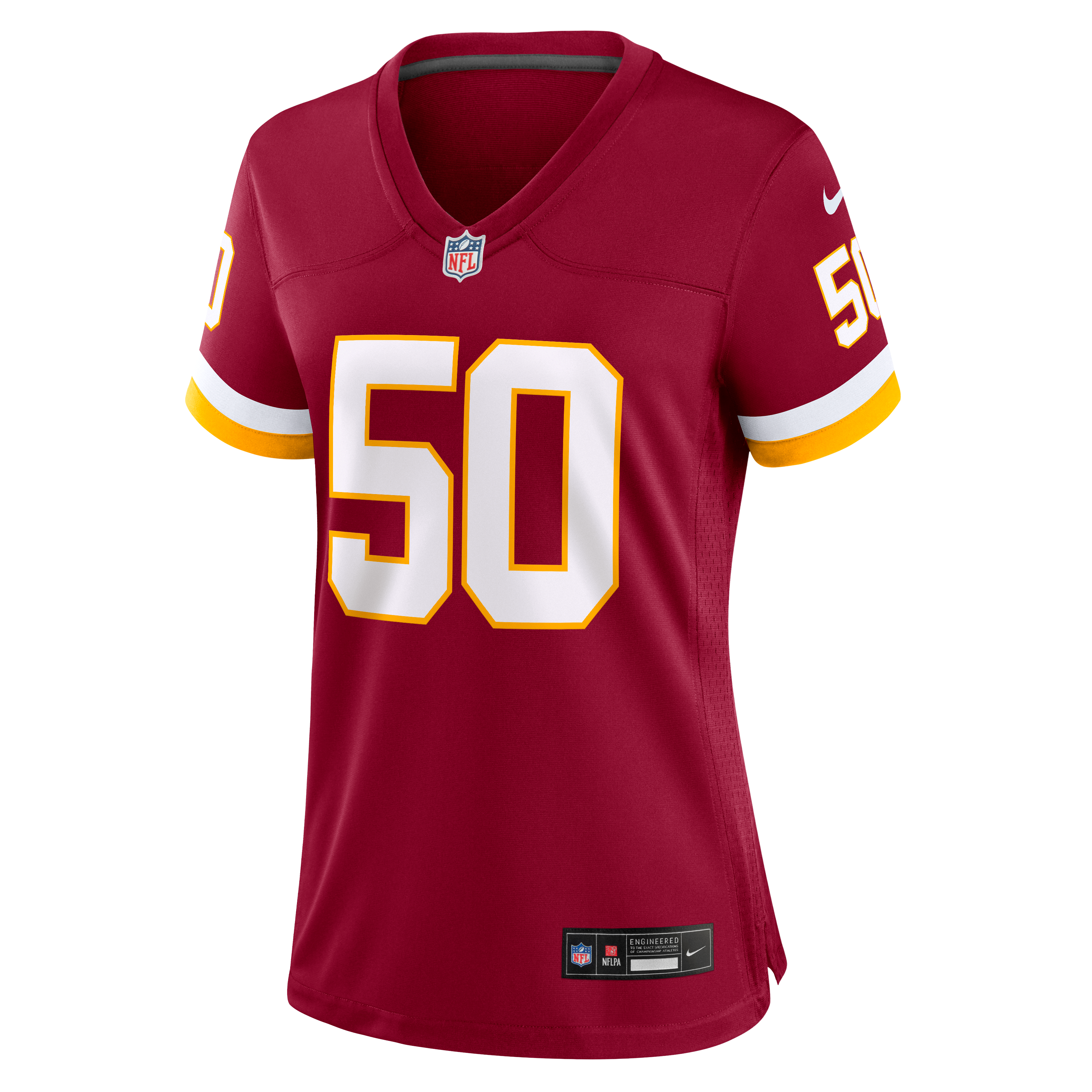 Maillot de match Nike Ricky Barber bordeaux pour femme, Washington Commanders