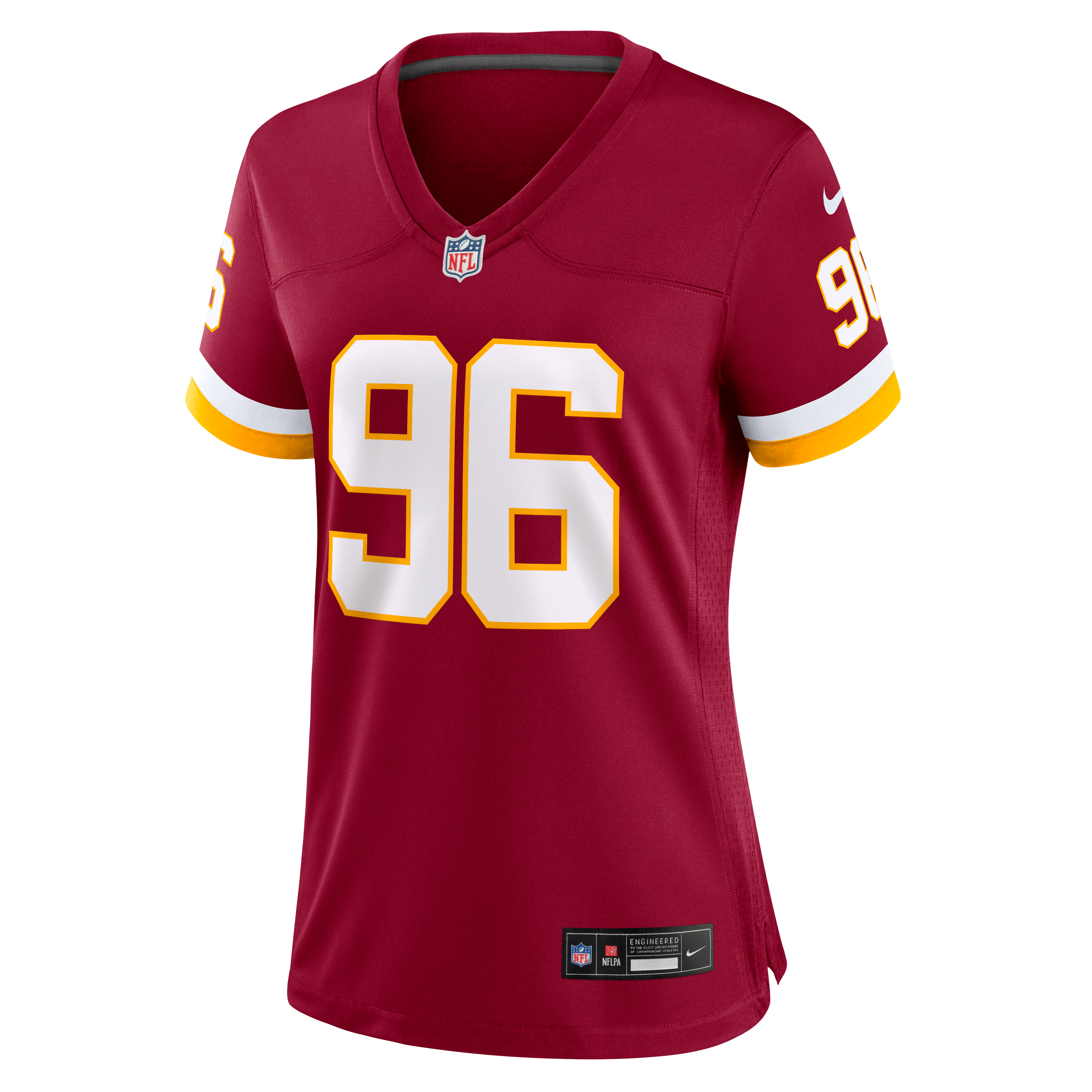 Maillot de match Nike Shy Tuttle bordeaux pour femme, Washington Commanders