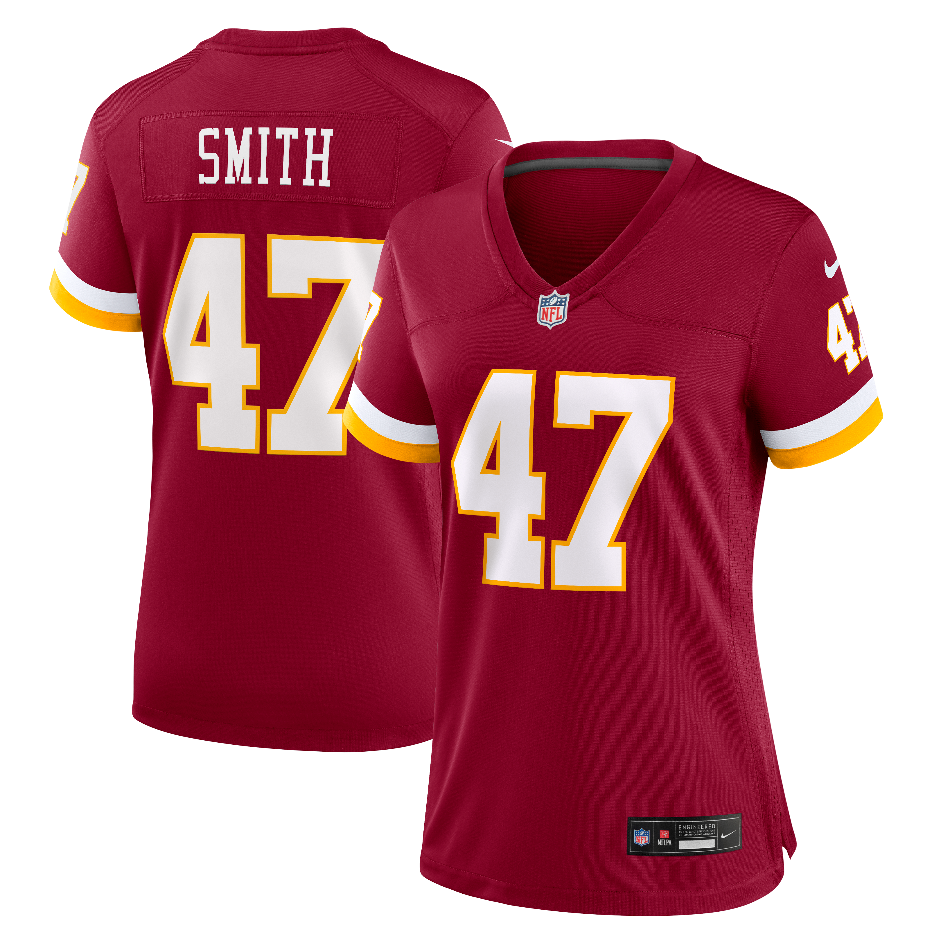 Women's Nike Terell Smith Burgundy Washington Commanders Team Game Jersey