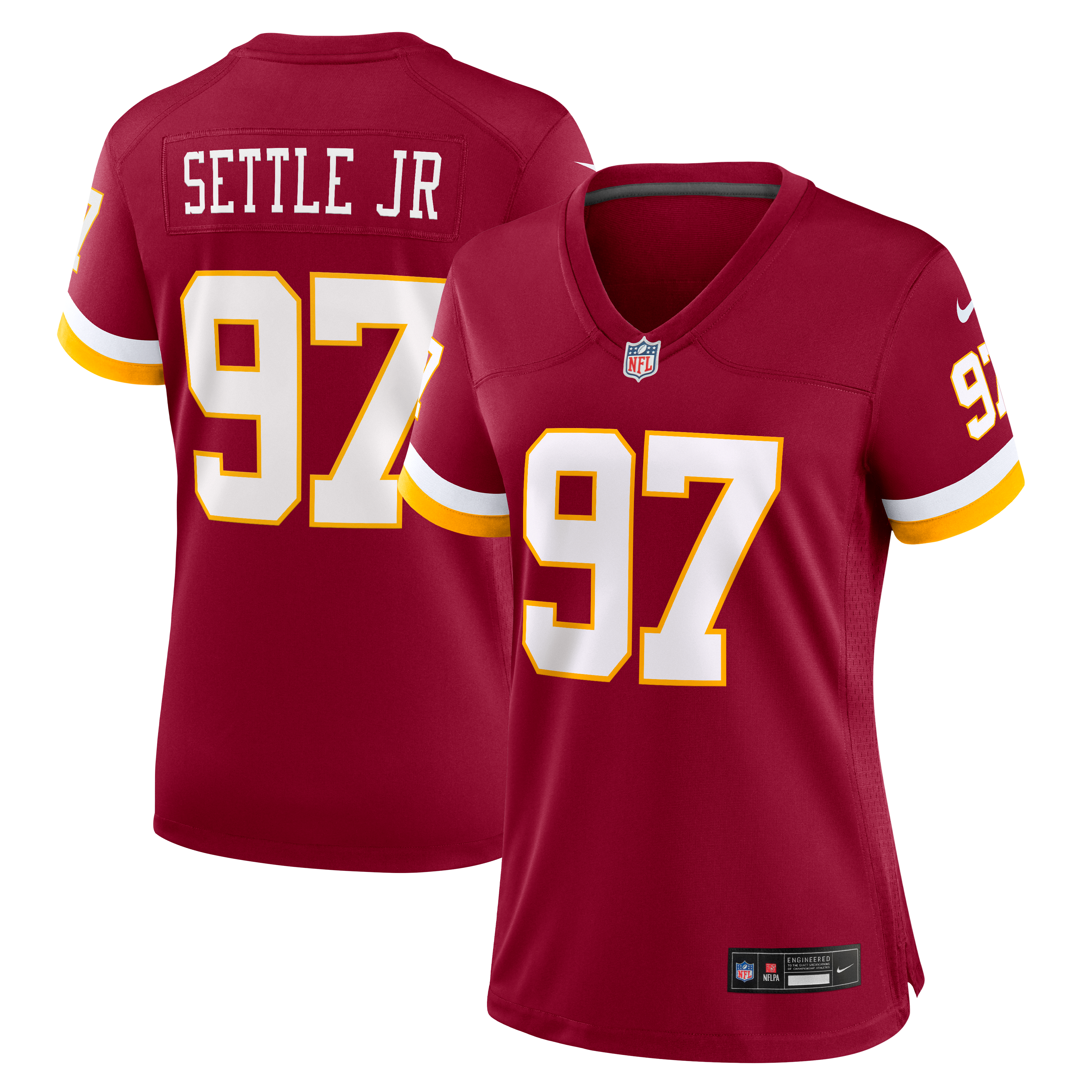 Women's Nike Tim Settle Jr. Burgundy Washington Commanders Team Game Jersey