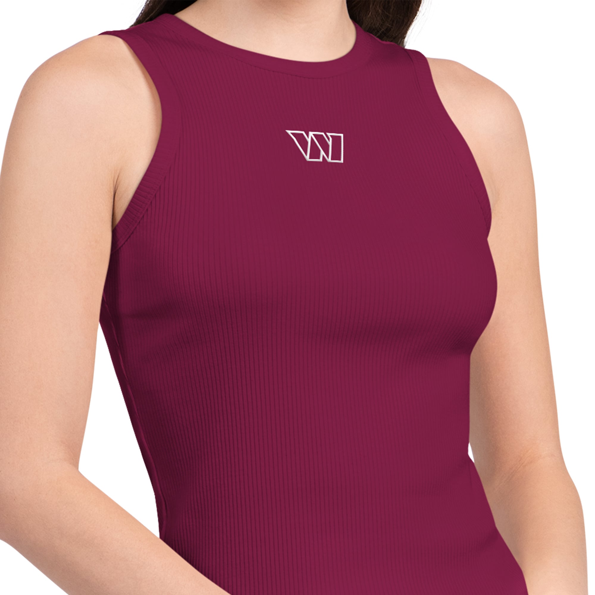 Débardeur court athleisure Washington Commanders bordeaux pour femme de la marque Starter