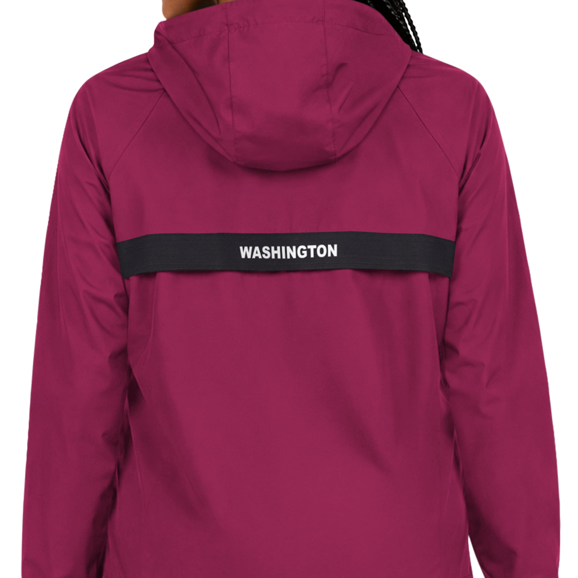 Women's Starter Maroon Washington Commanders Athleisure Lightweight Full-Zip Raglan Jacket