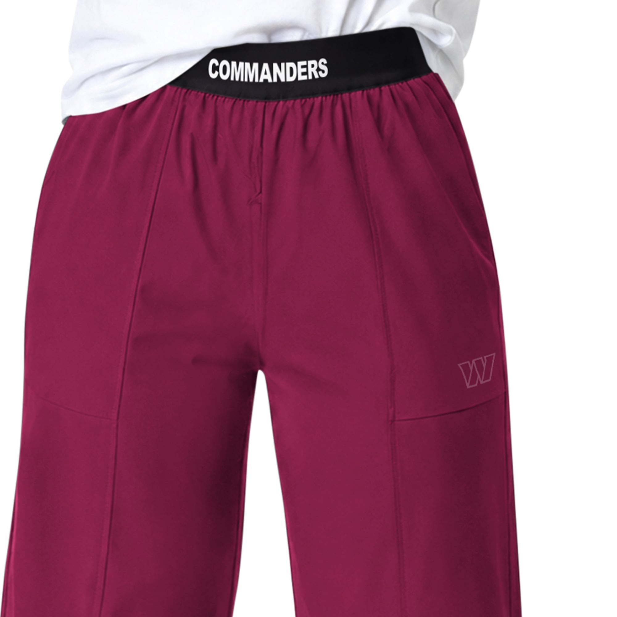 Pantalon de sport à jambes larges Starter Washington Commanders bordeaux pour femme