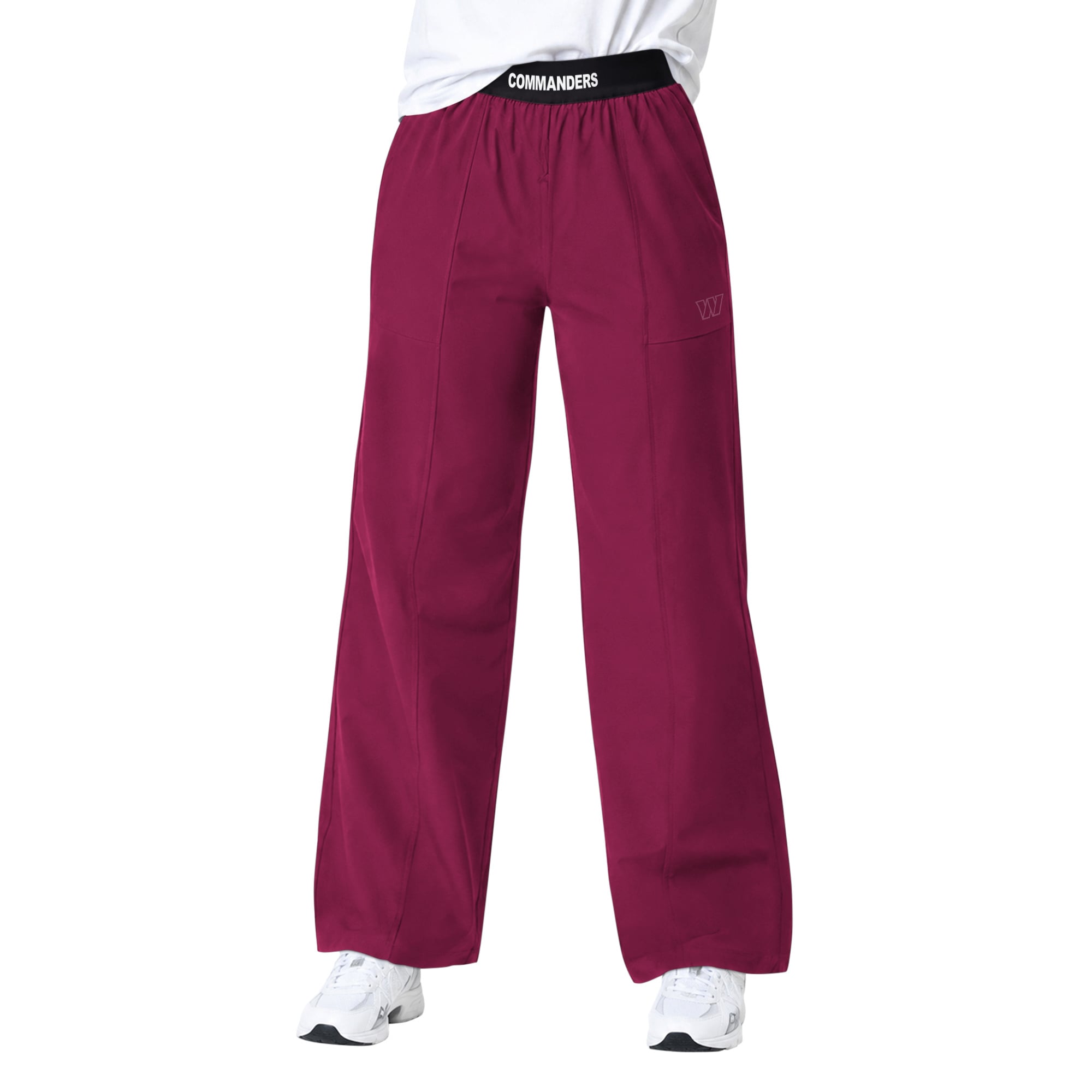 Pantalon de sport à jambes larges Starter Washington Commanders bordeaux pour femme