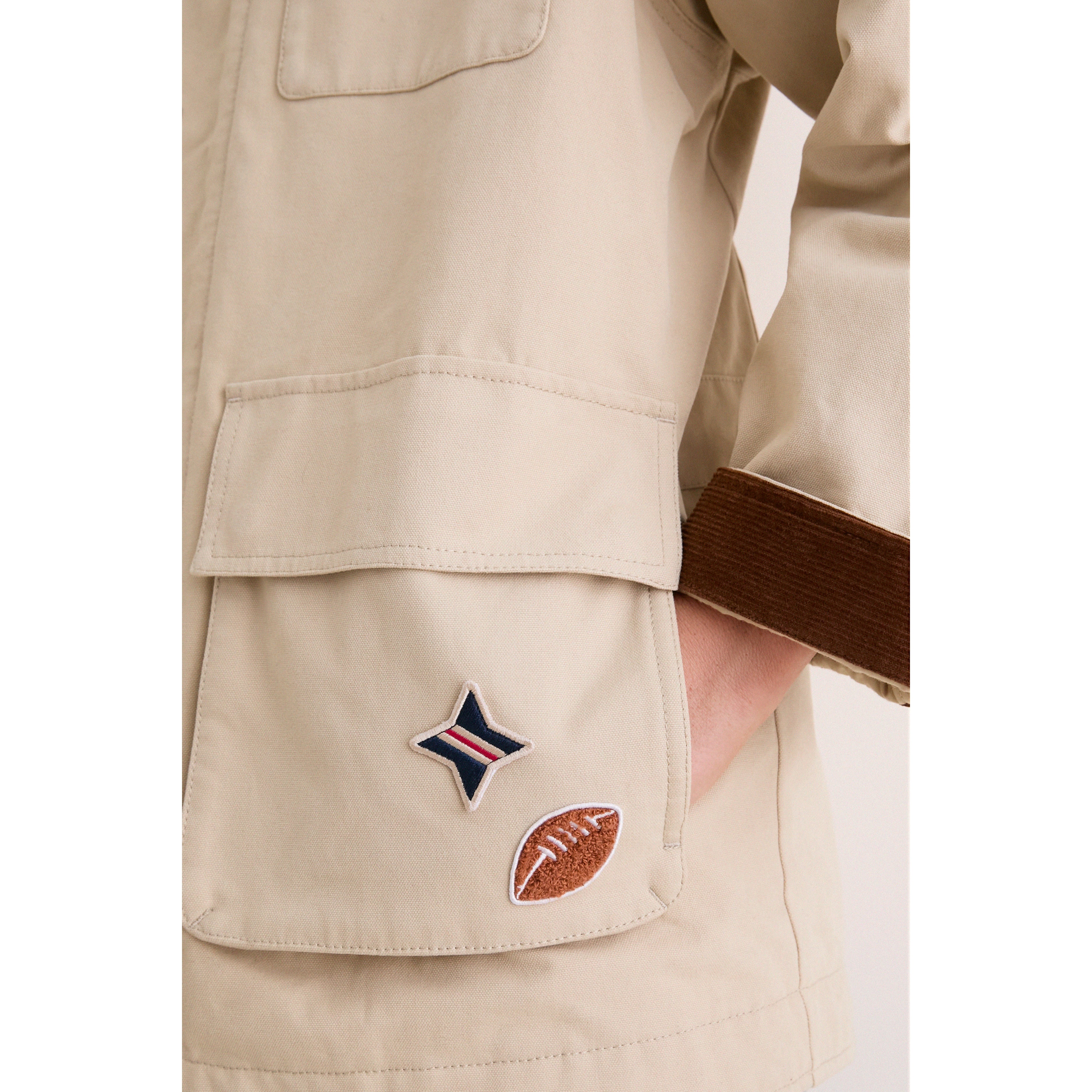 Veste de grange Tuckernuck Stone Washington Commanders pour femme, à boutons-pression.
