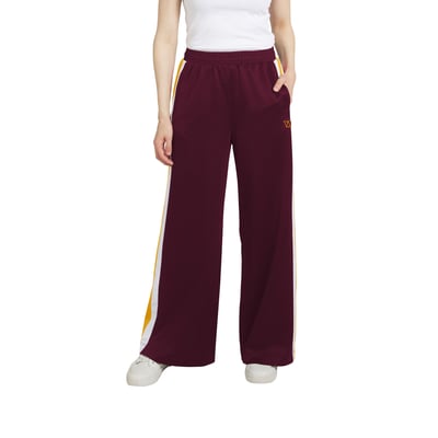  Washington Commanders WEAR by Erin Andrews Women's Stripe Track Pants - Burgundy