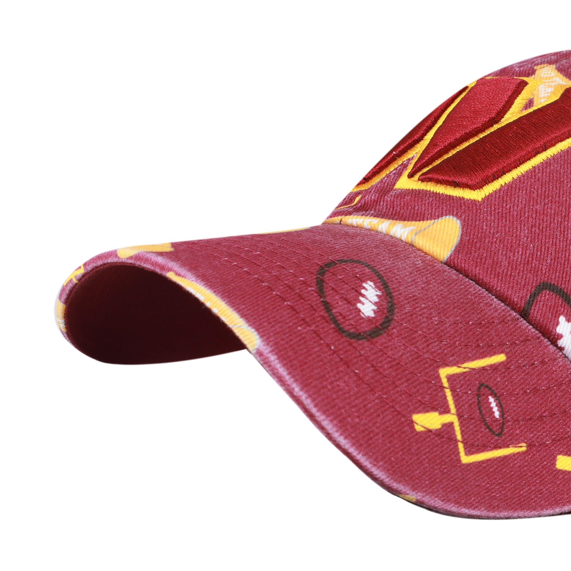 Youth '47  Burgundy Washington Commanders Stomping Ground Clean Up Adjustable Hat