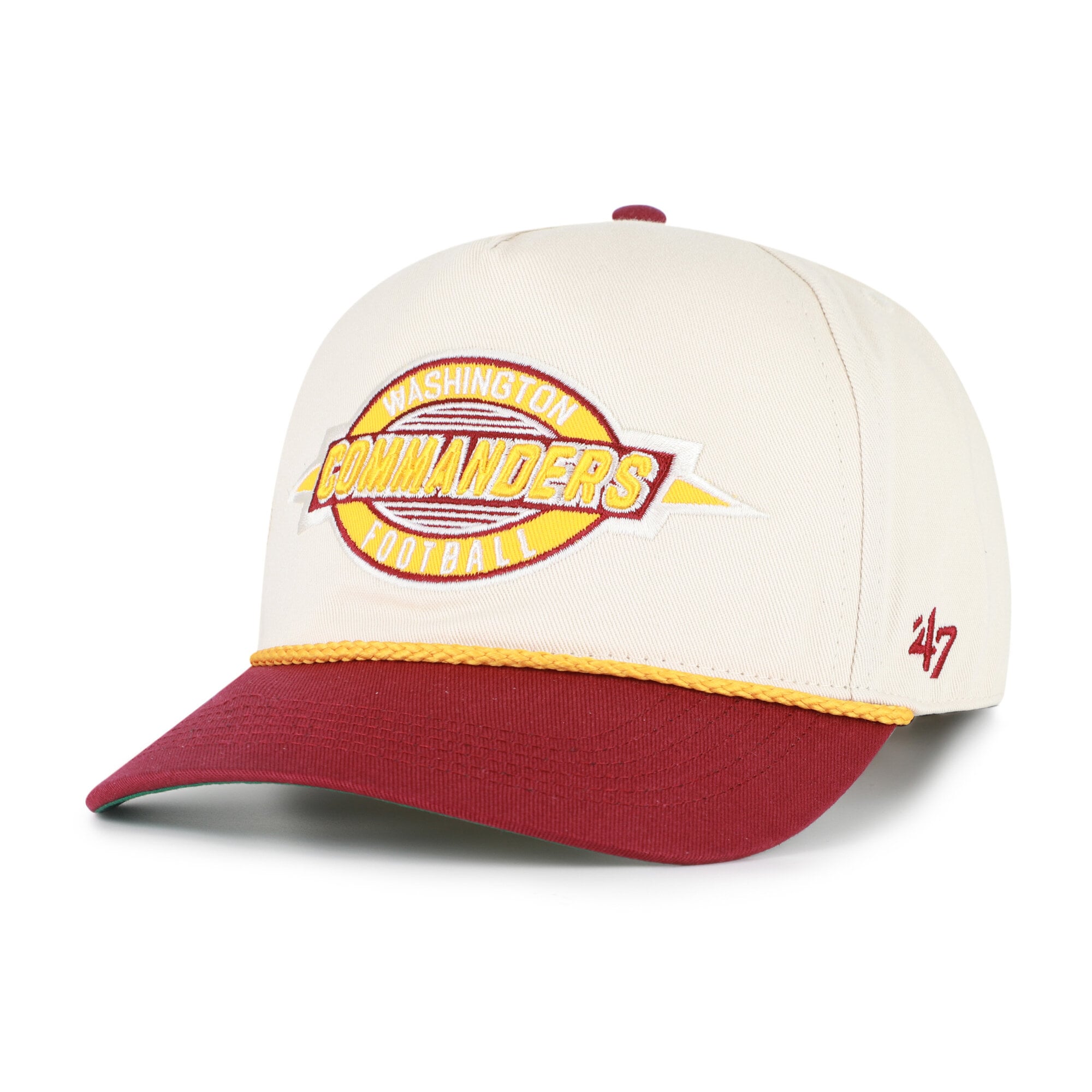 Youth '47 Natural/Burgundy Washington Commanders Freemont Hitch Adjustable Hat