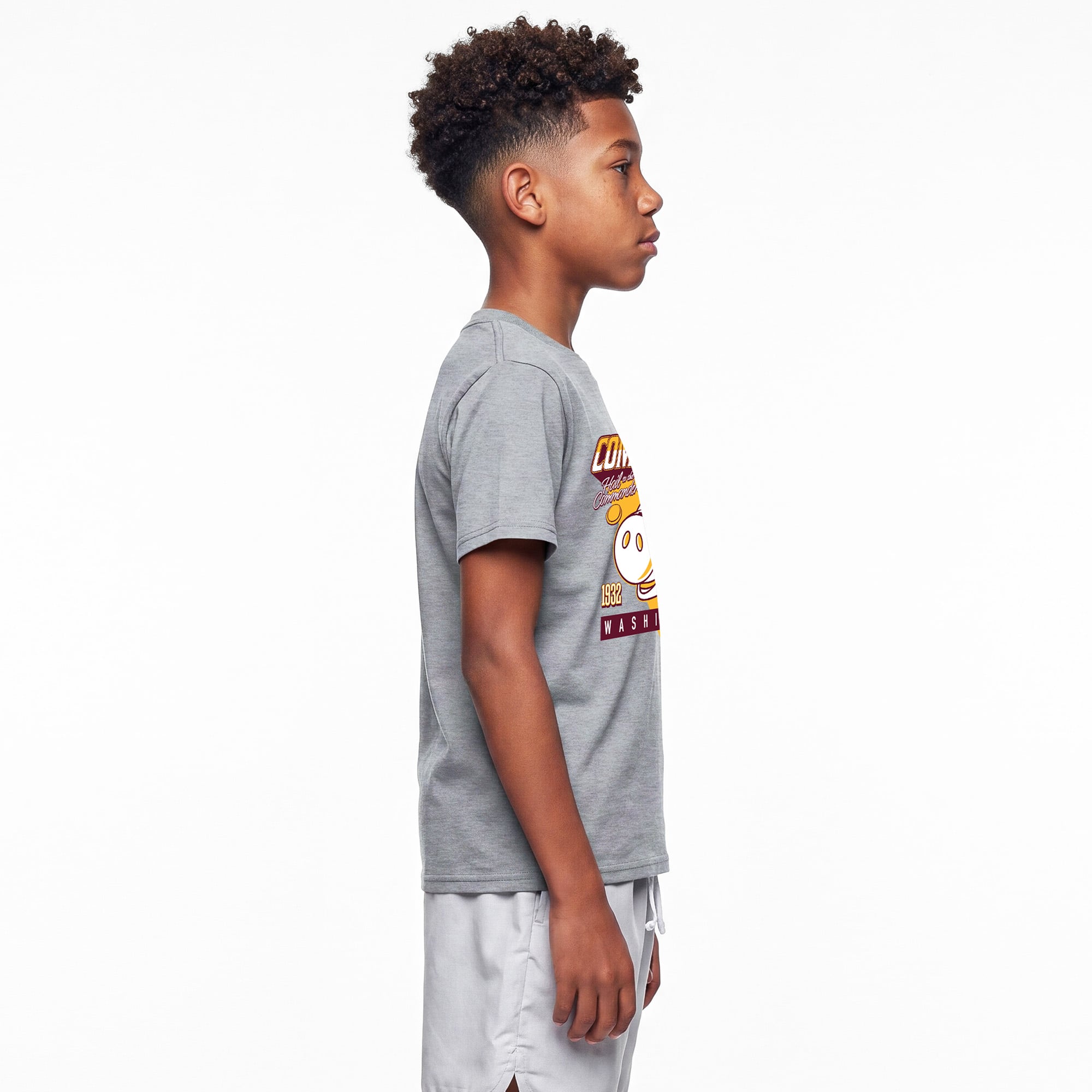 T-shirt Disney x Champion Heather Gray Washington Commanders Hamm pour jeunes