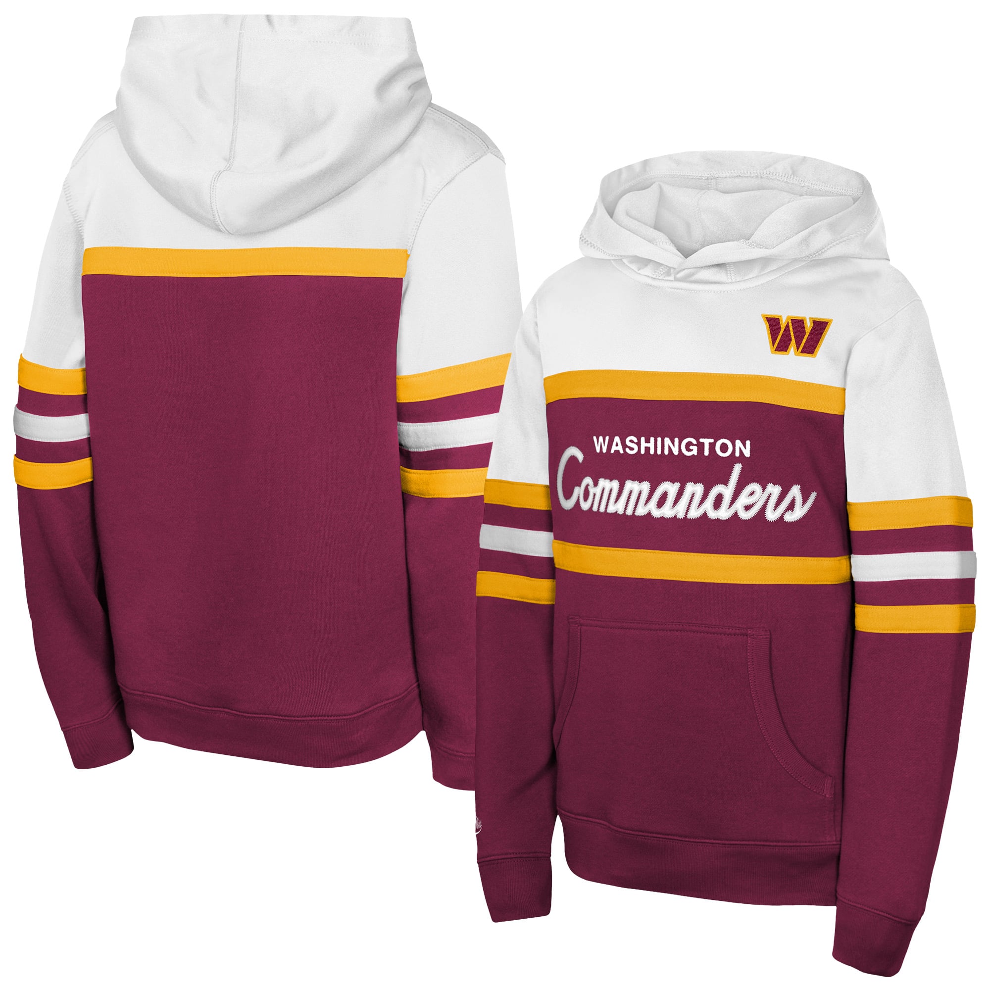 Youth Mitchell & Ness Burgundy Washington Commanders Head Coach Hoodie