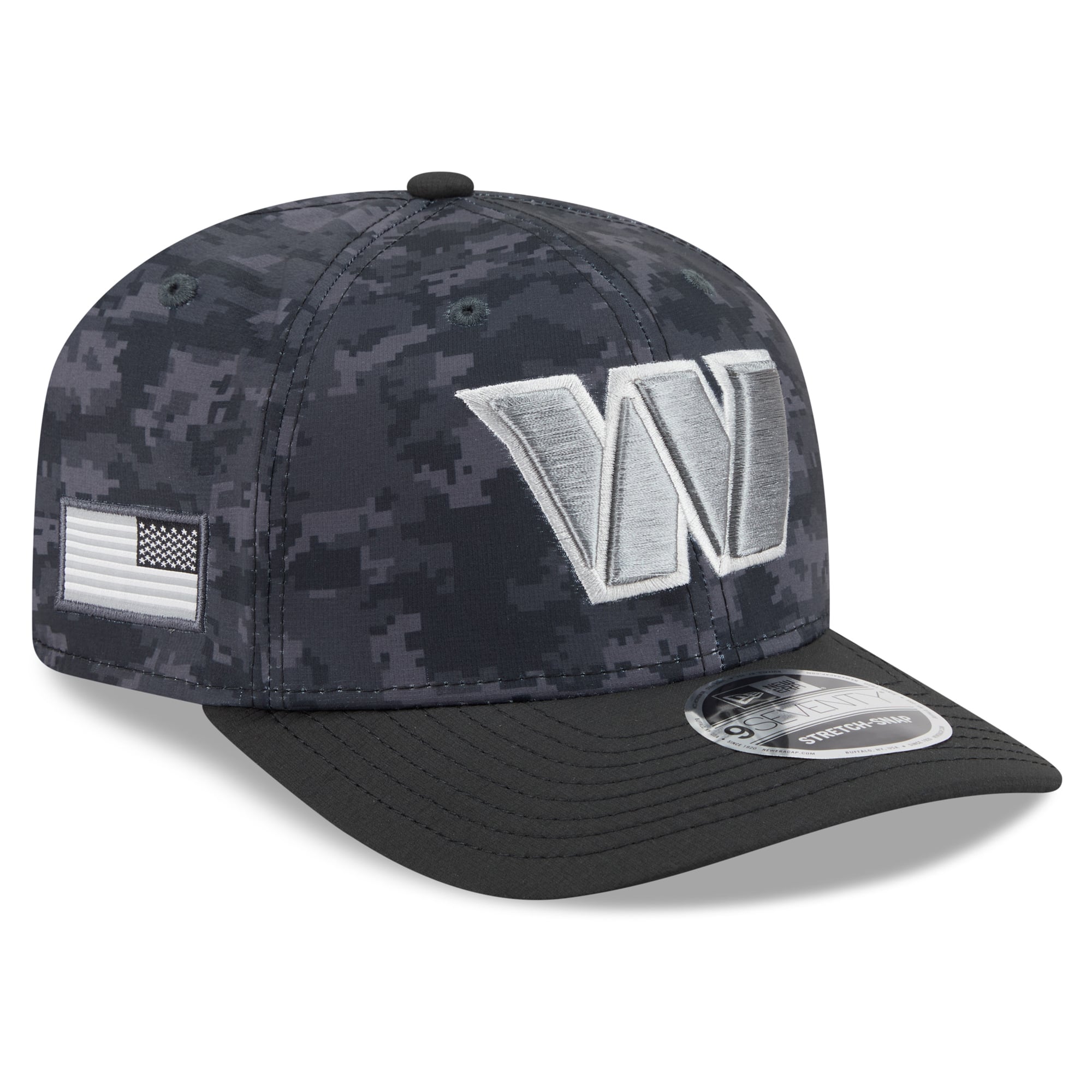 Casquette ajustable New Era Black Washington Commanders 2026 Salute To Service 9SEVENTY pour jeunes