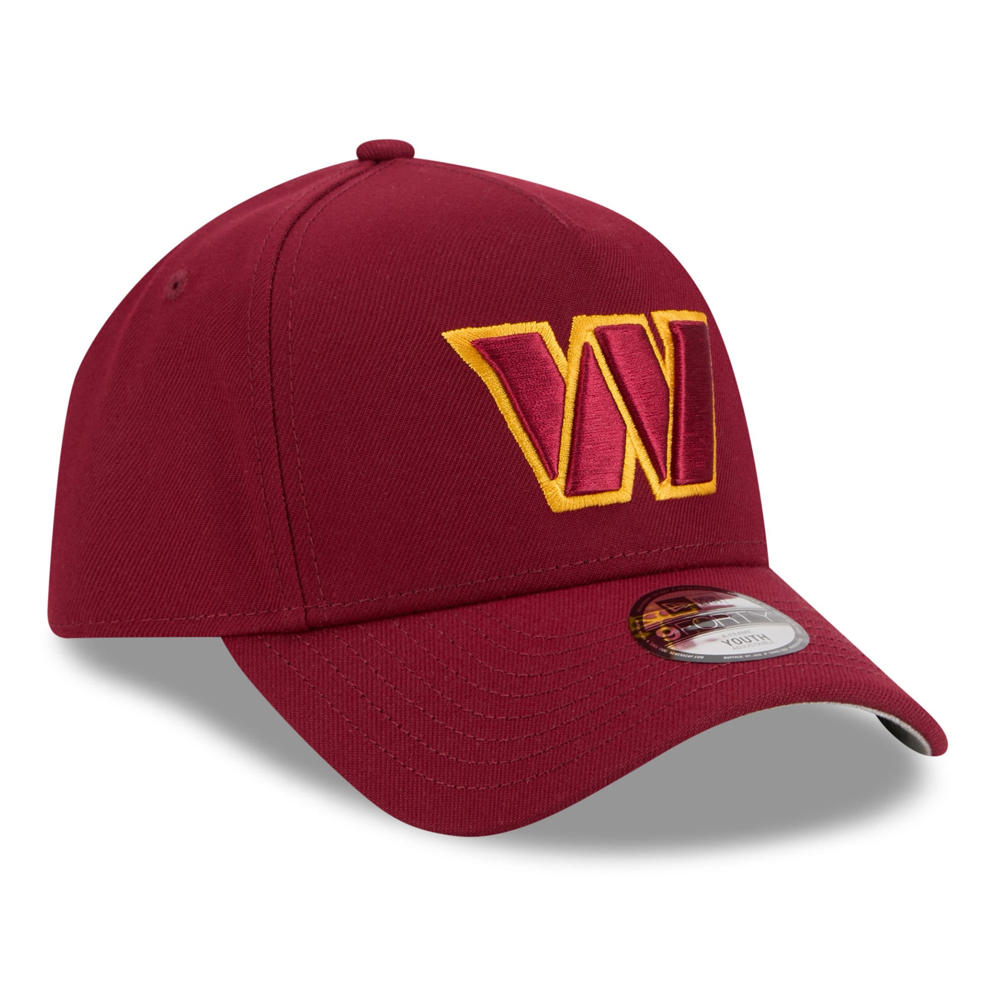 Casquette ajustable New Era Washington Commanders 9FORTY bordeaux pour jeunes