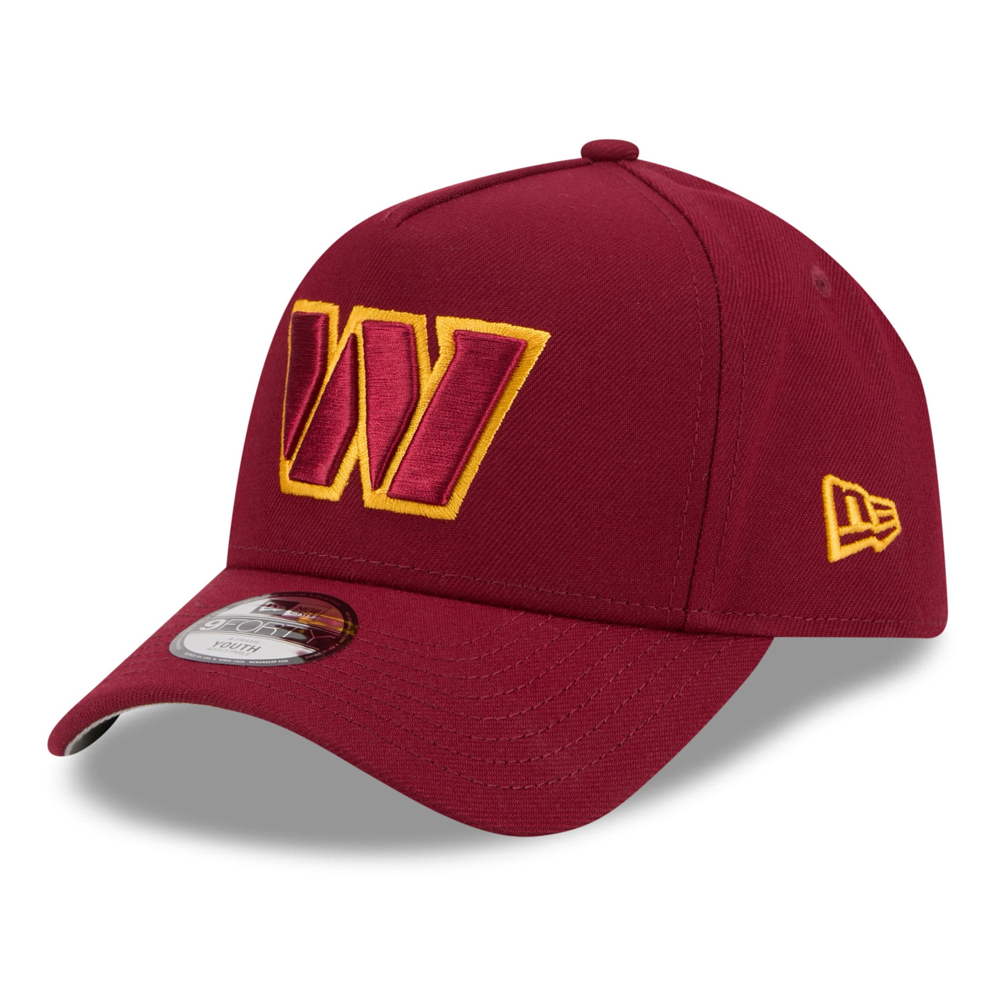 Casquette ajustable New Era Washington Commanders 9FORTY bordeaux pour jeunes