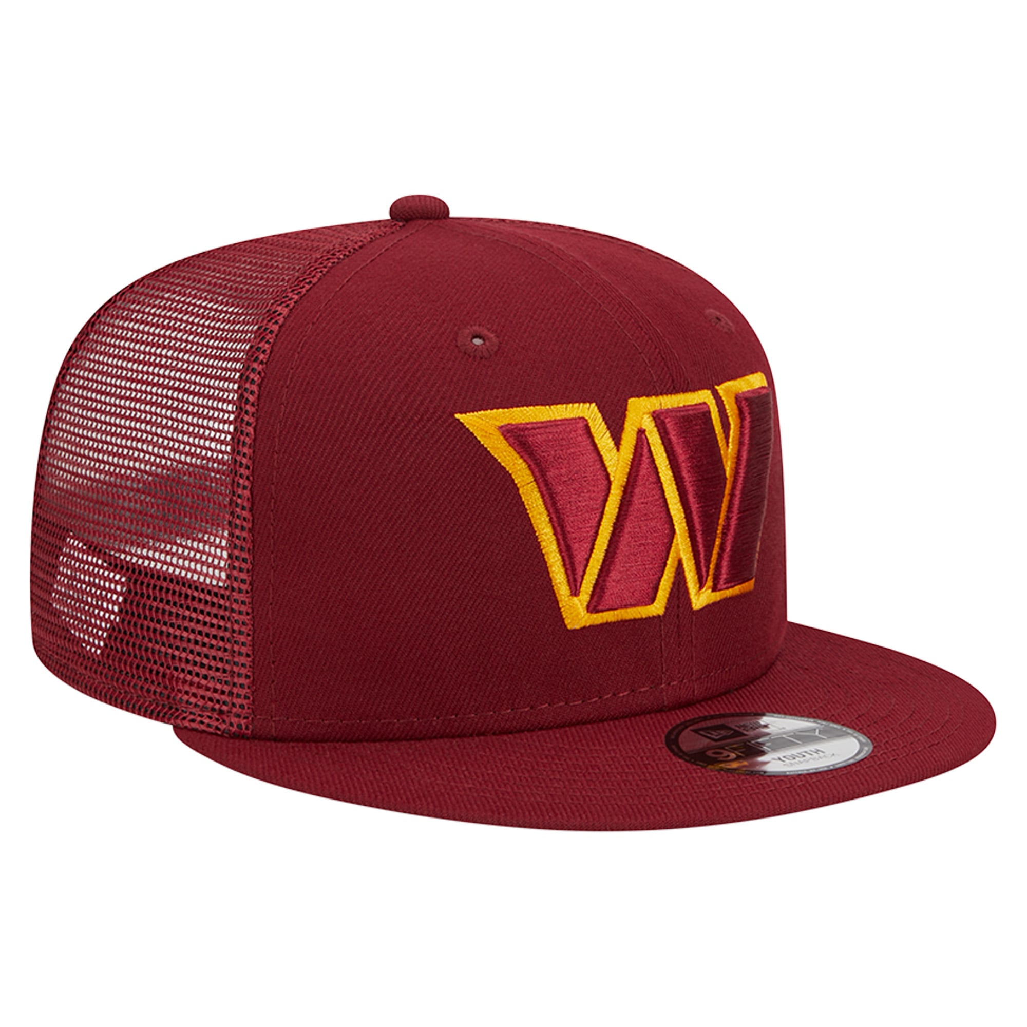 Casquette Snapback 9FIFTY New Era Washington Commanders Main Trucker pour jeune