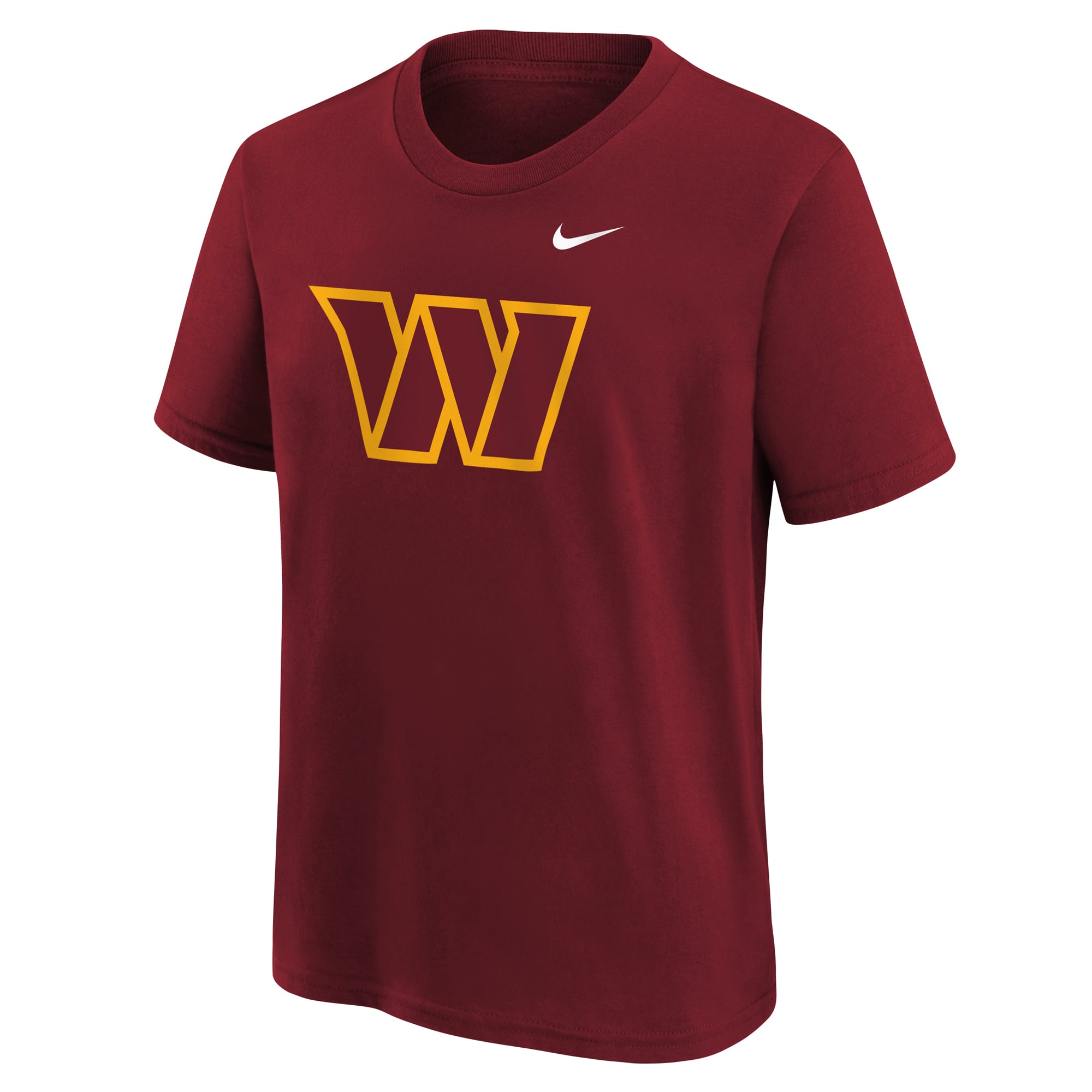 T-shirt Nike bordeaux pour enfant avec logo des Washington Commanders