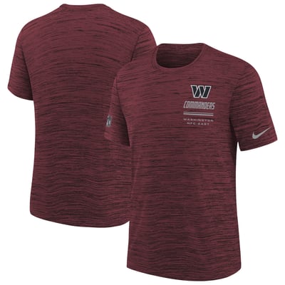  Washington Commanders Nike Youth Sideline Velocity Dri-FIT T-Shirt - Burgundy