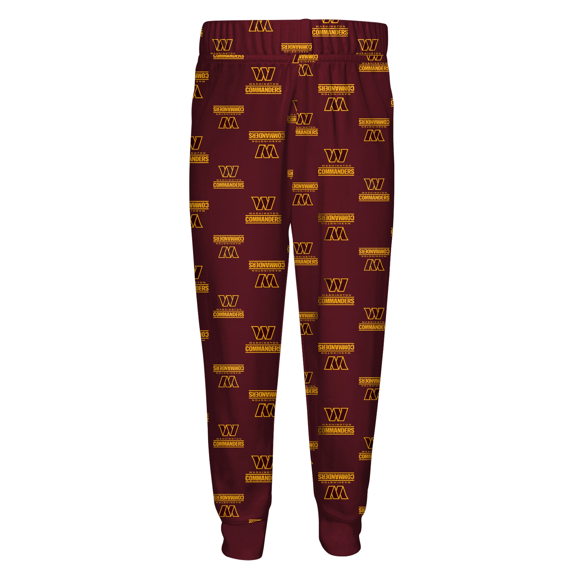 Youth Outerstuff Burgundy Washington Commanders All-Over-Print Long Sleeve T-Shirt and Pants Sleep Set