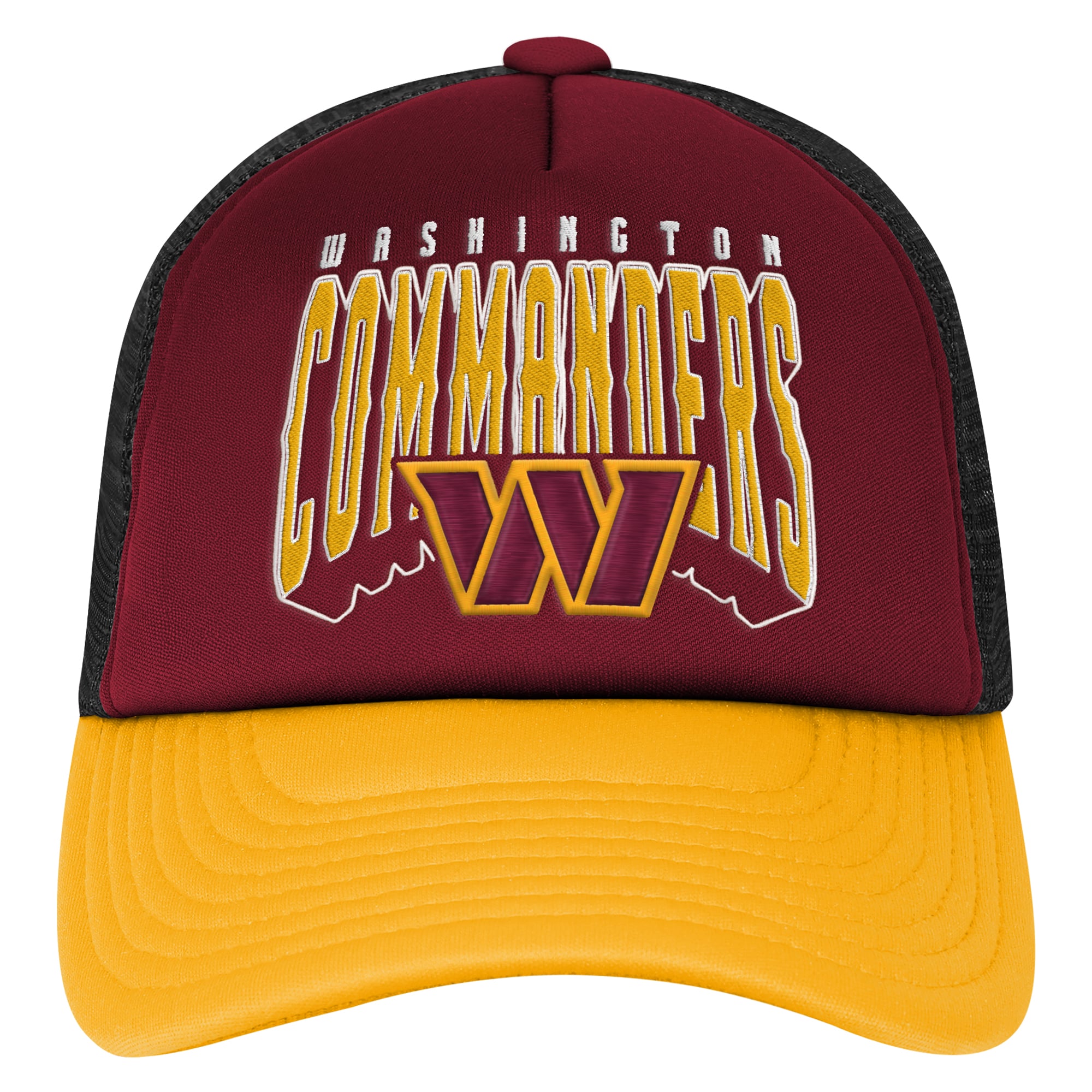 Youth Outerstuff Burgundy Washington Commanders Handoff Foam Adjustable Trucker Hat