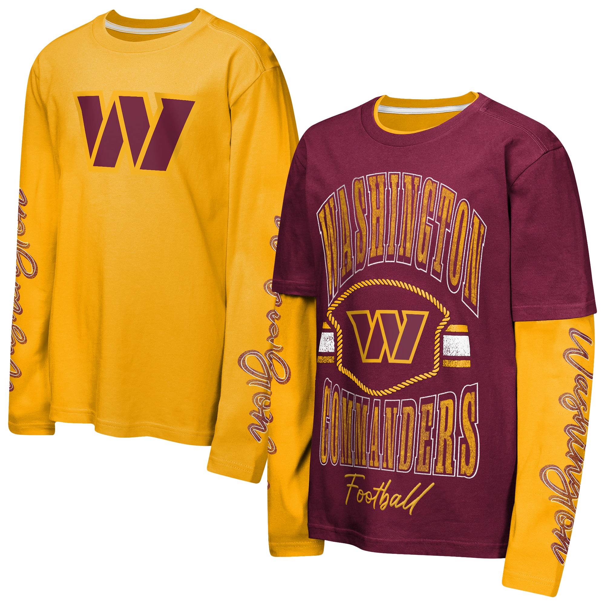 Youth Outerstuff Burgundy Washington Commanders Motion Combo Set