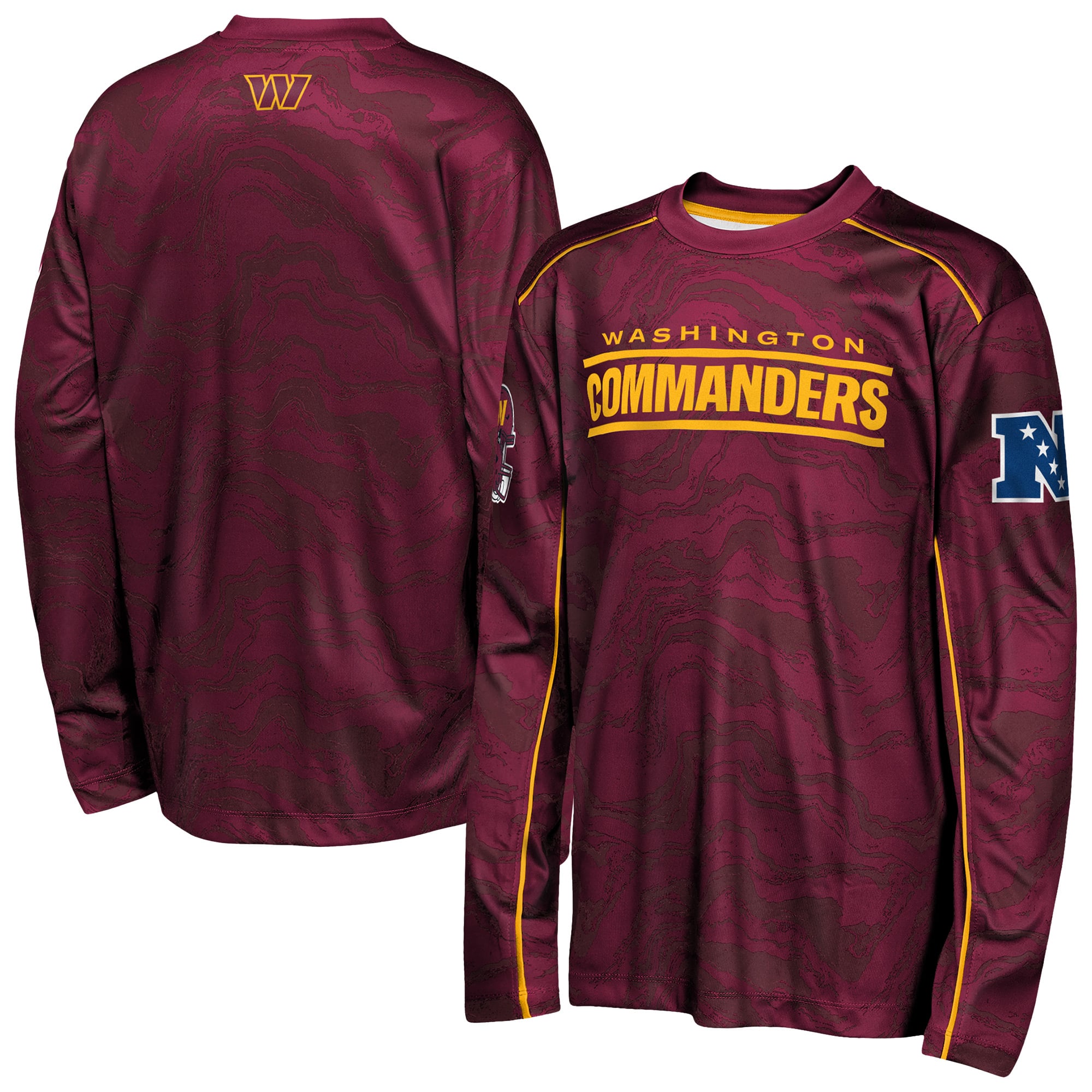 T-shirt à manches longues Youth Outerstuff Burgundy Washington Commanders Tailgate Performance