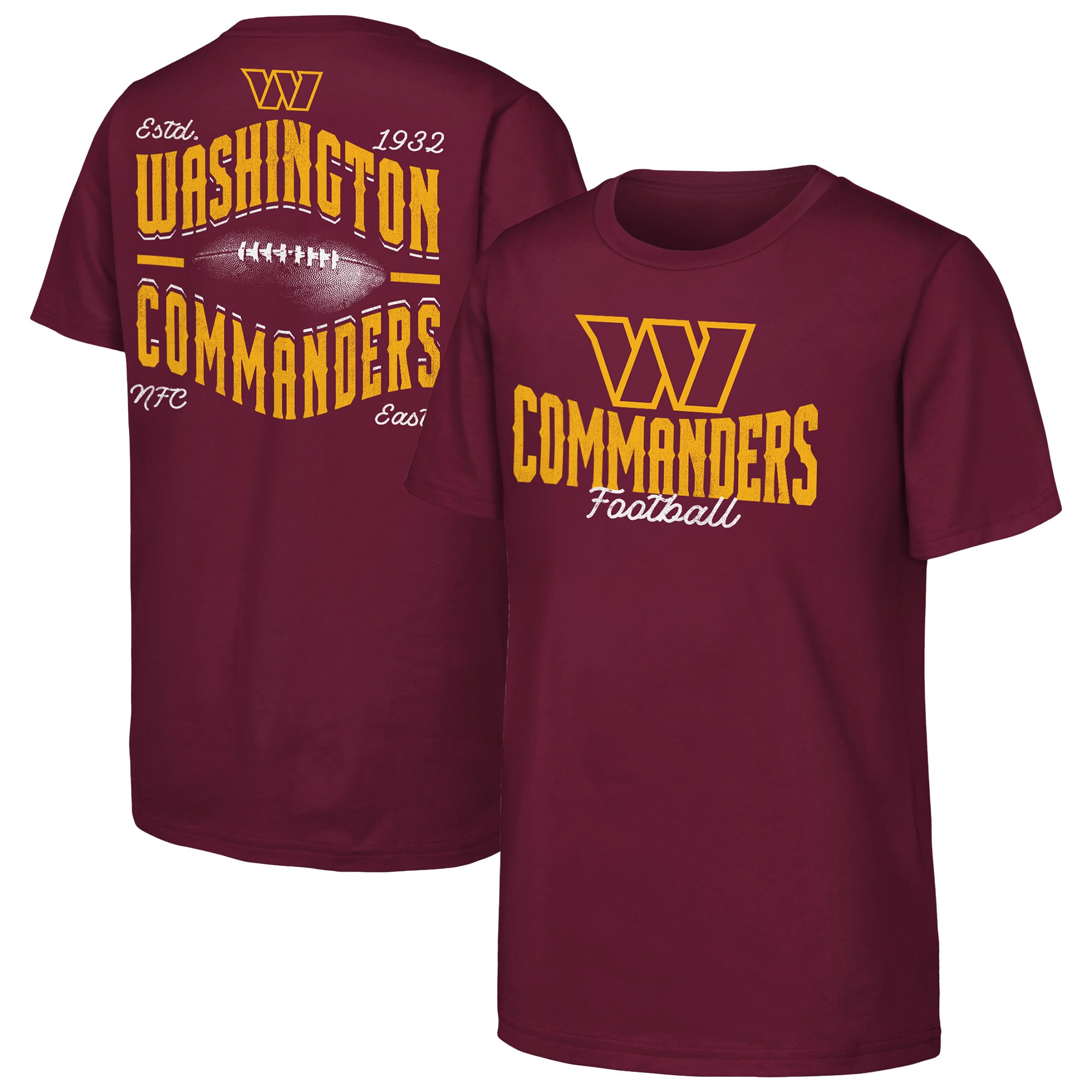 T-shirt Outerstuff bordeaux pour jeunes, modèle Washington Commanders Top Pick