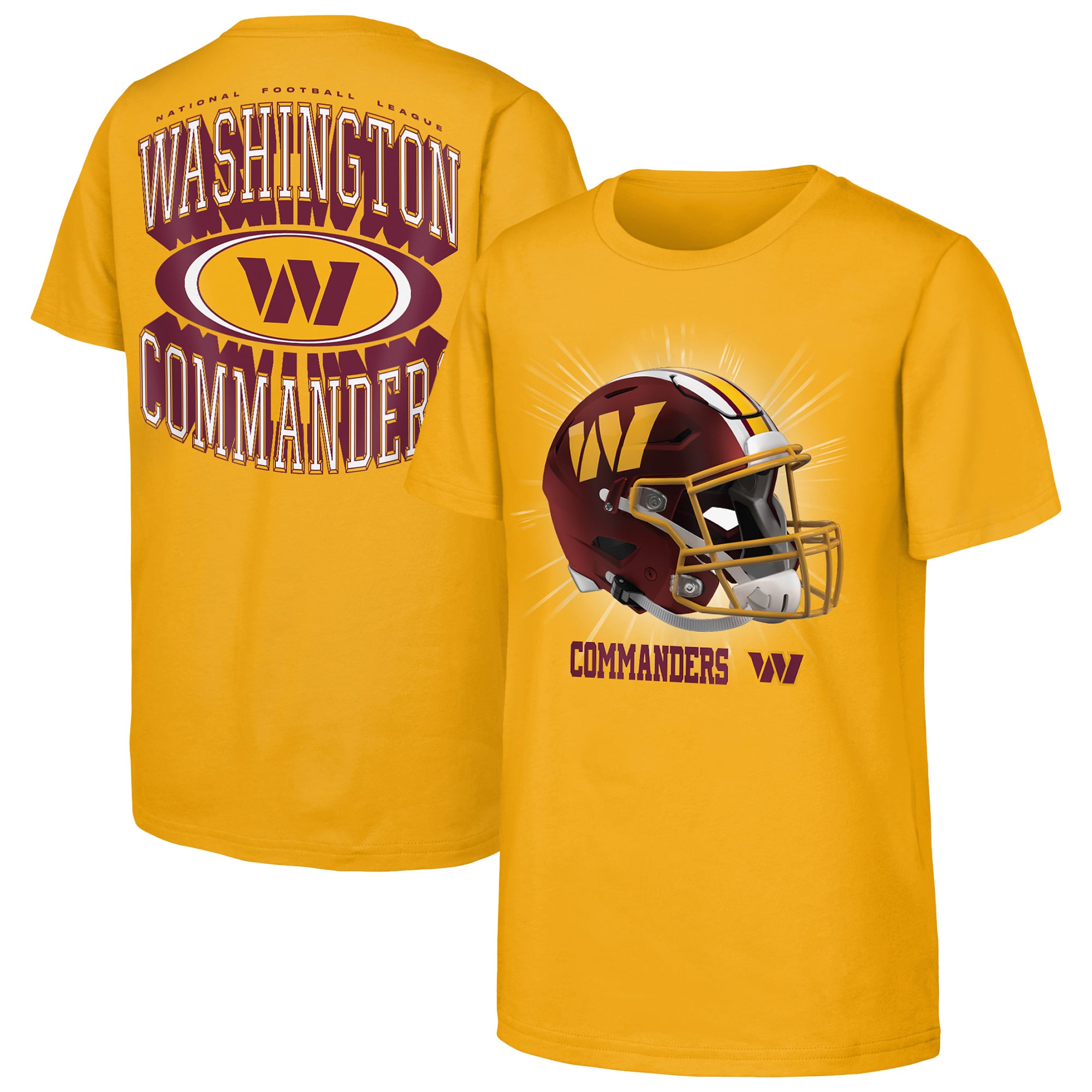 T-shirt Outerstuff Gold pour jeunes Washington Commanders, mentalité de gagnant