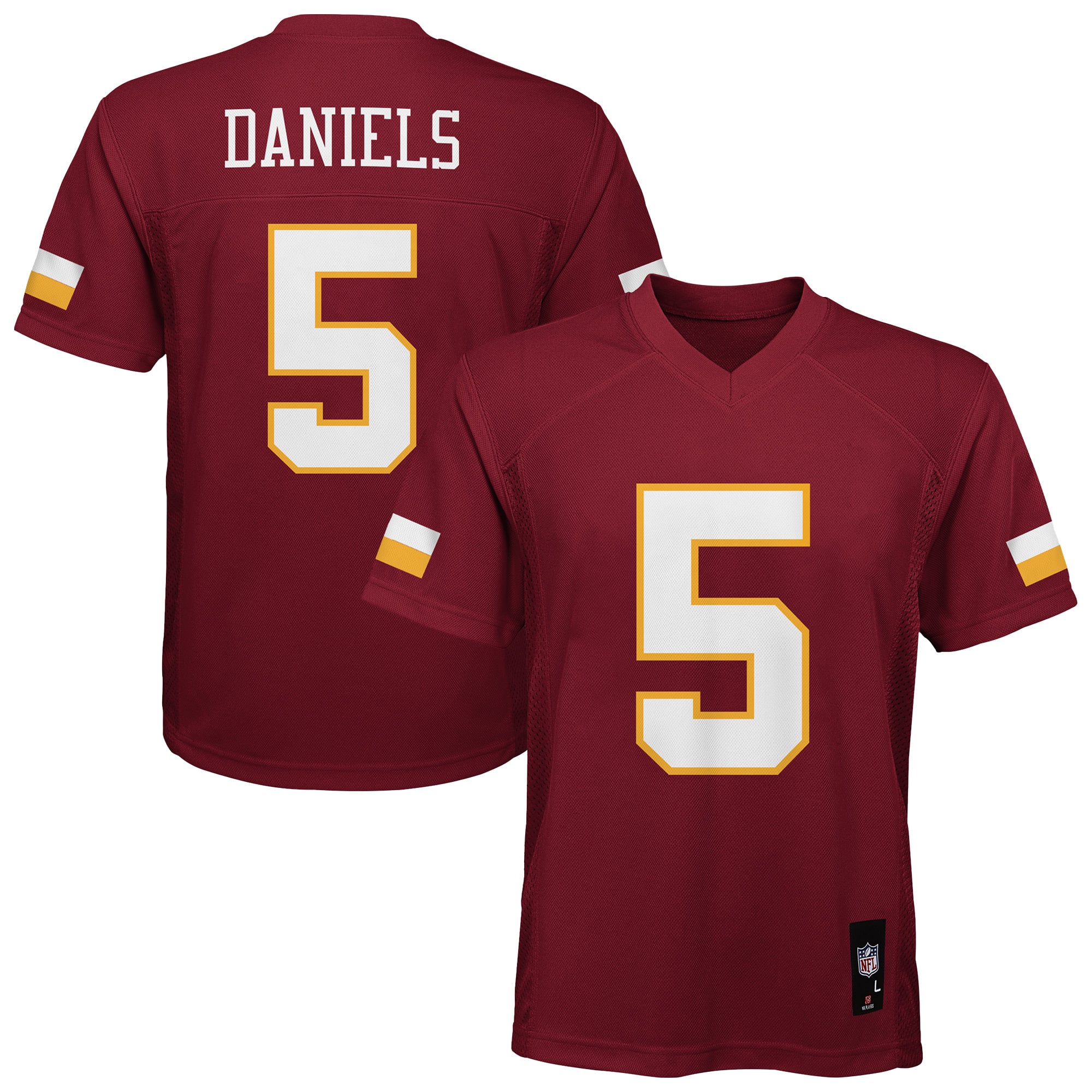 Maillot réplique de l'équipe Youth Outerstuff Jayden Daniels Burgundy Washington Commanders