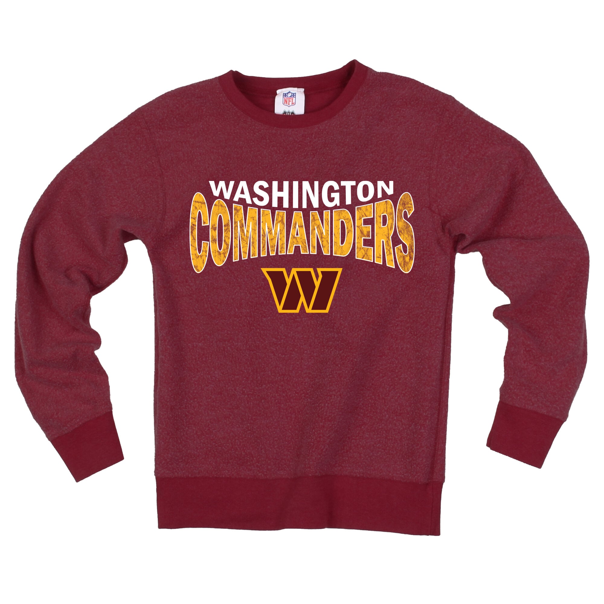 Sweat-shirt réversible en polaire Wes & Willy bordeaux Washington Commanders pour jeunes