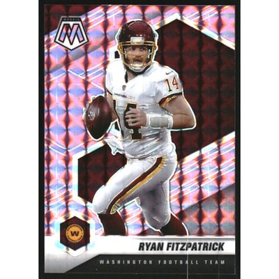 2021 Panini Mosaic Mosaic Purple #197 Ryan Fitzpatrick