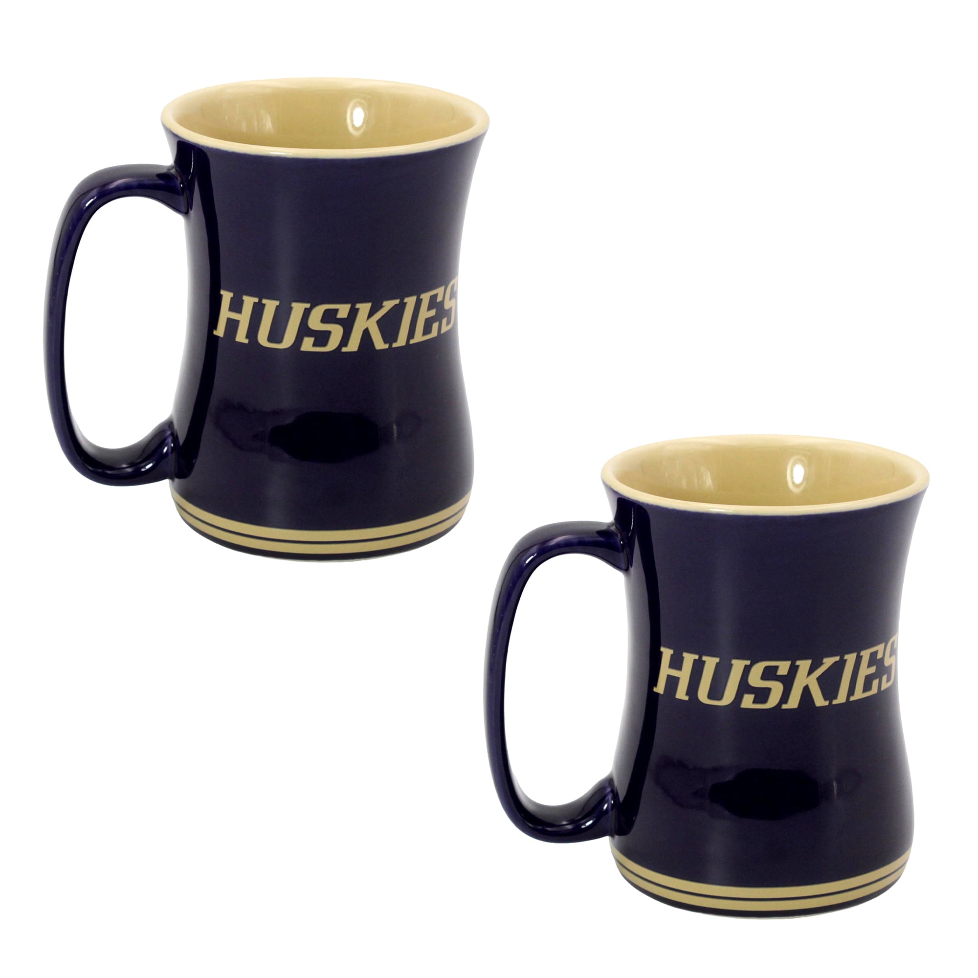 Ensemble de deux tasses de barista Core de 473 ml (16 oz) aux couleurs des Huskies de Washington, à Indigo Falls