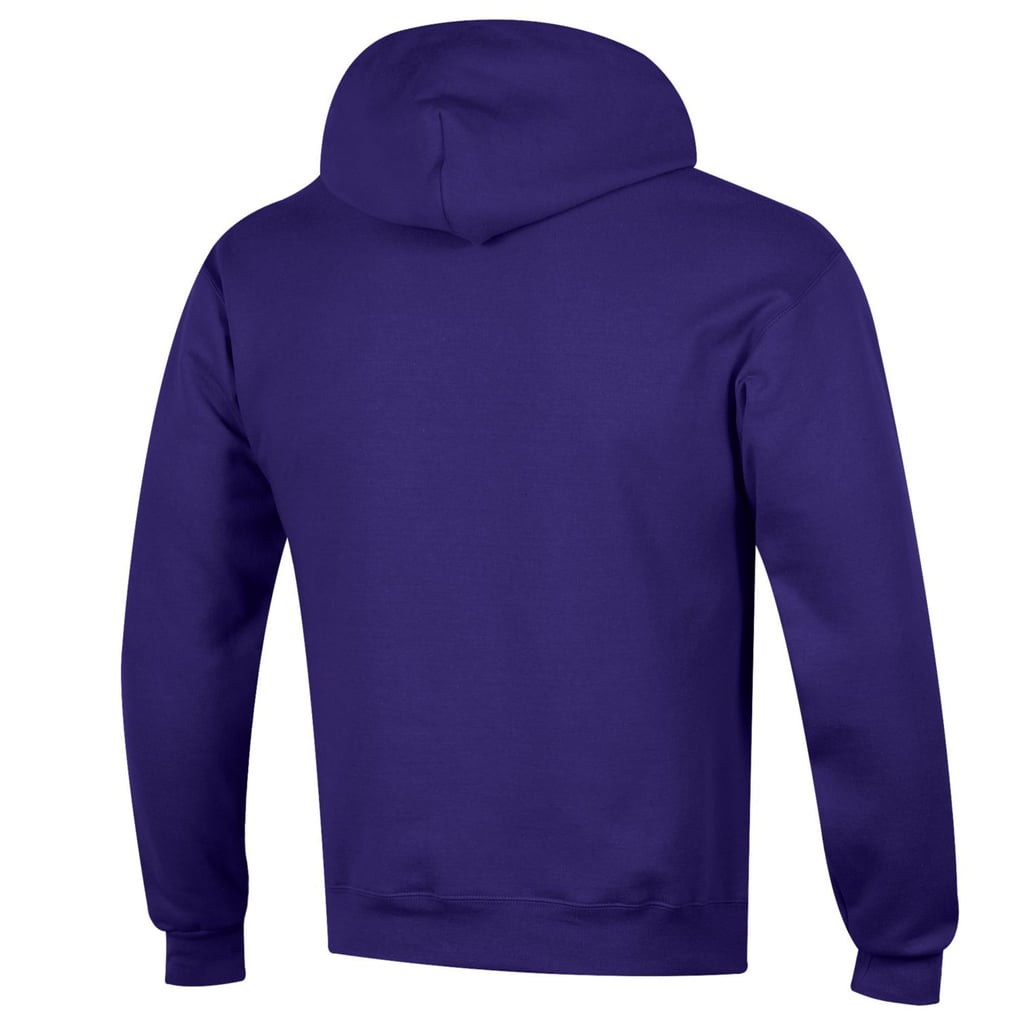 Men's Champion Purple Washington Huskies Arched Logo Fleece Pullover Hoodie
