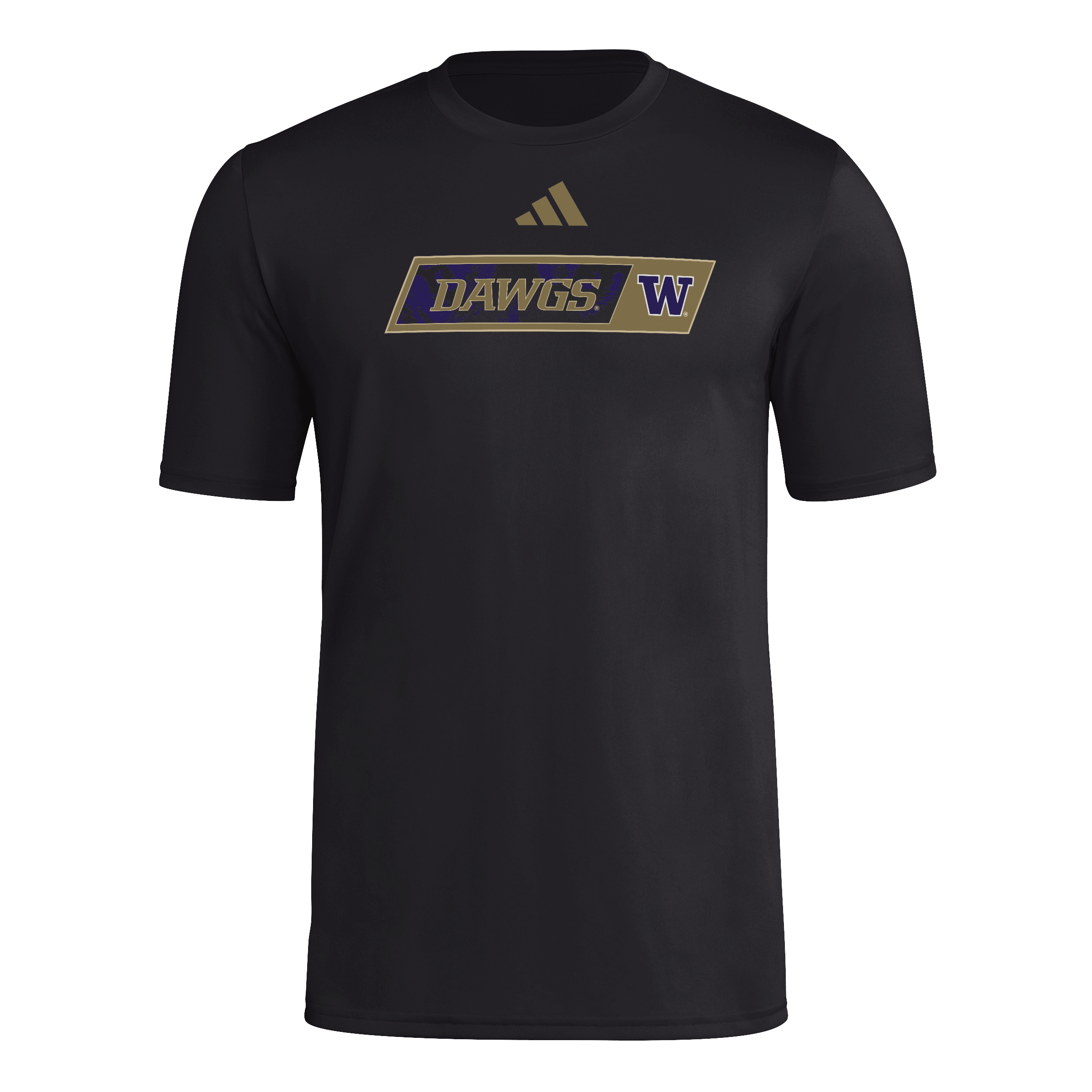 Men's adidas Black Washington Huskies Dawgs Pregame T-Shirt