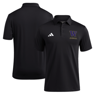  Washington Huskies adidas Dawgs Ultimate365 Polo - Black