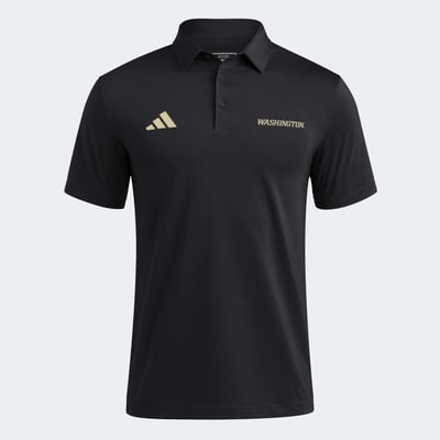 Washington Huskies adidas Ultimate 365 Solid Polo - Black
