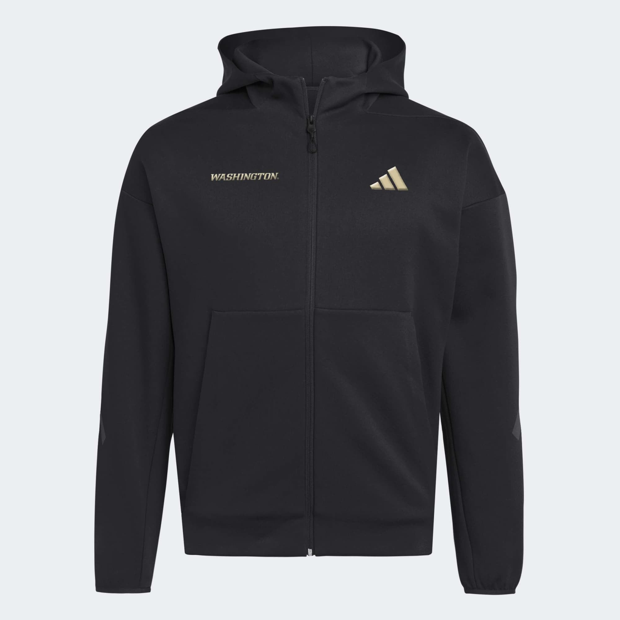 Men's adidas Black Washington Huskies Z.N.E Full-Zip Hoodie