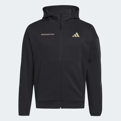 Washington Huskies adidas Z.N.E Full-Zip Hoodie - Black